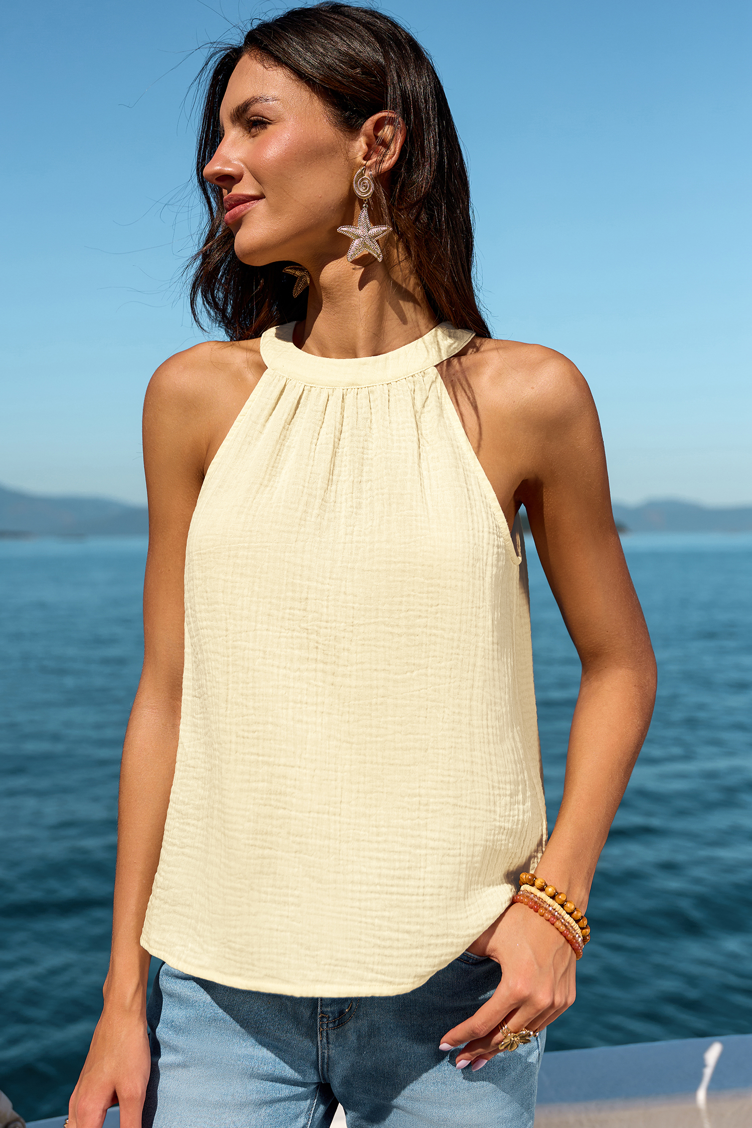 Girl Next Door Beige Top