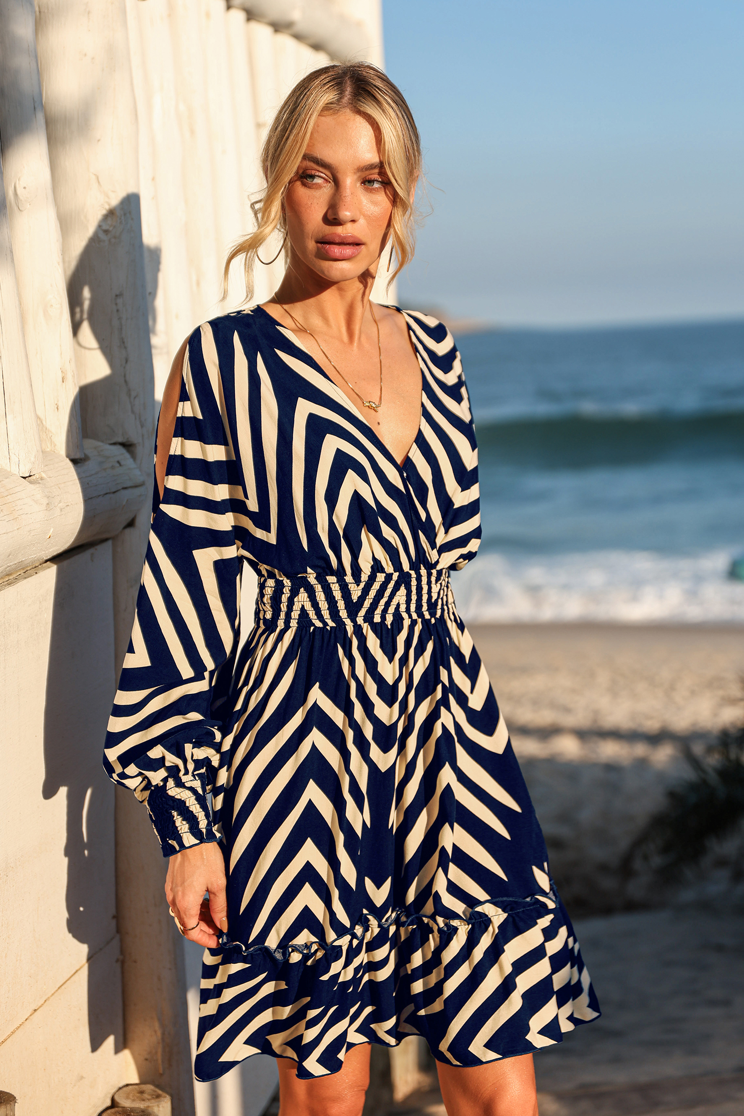 One-Way Ticket Tropical Mini Dress