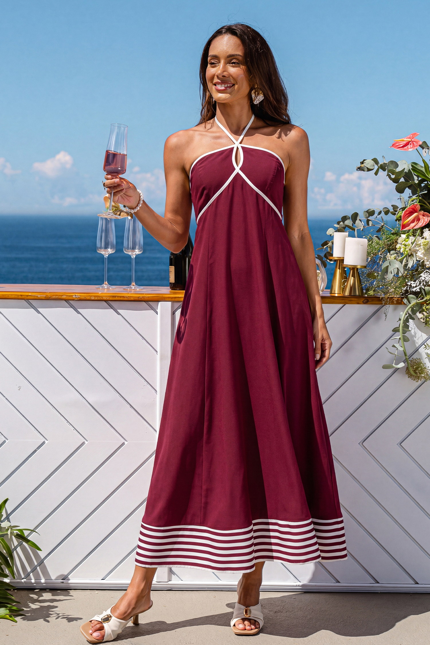 Plus One Red Maxi Dress