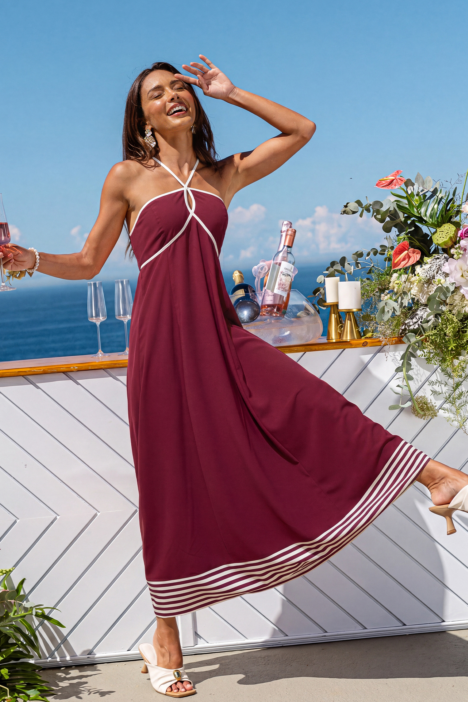 Plus One Red Maxi Dress