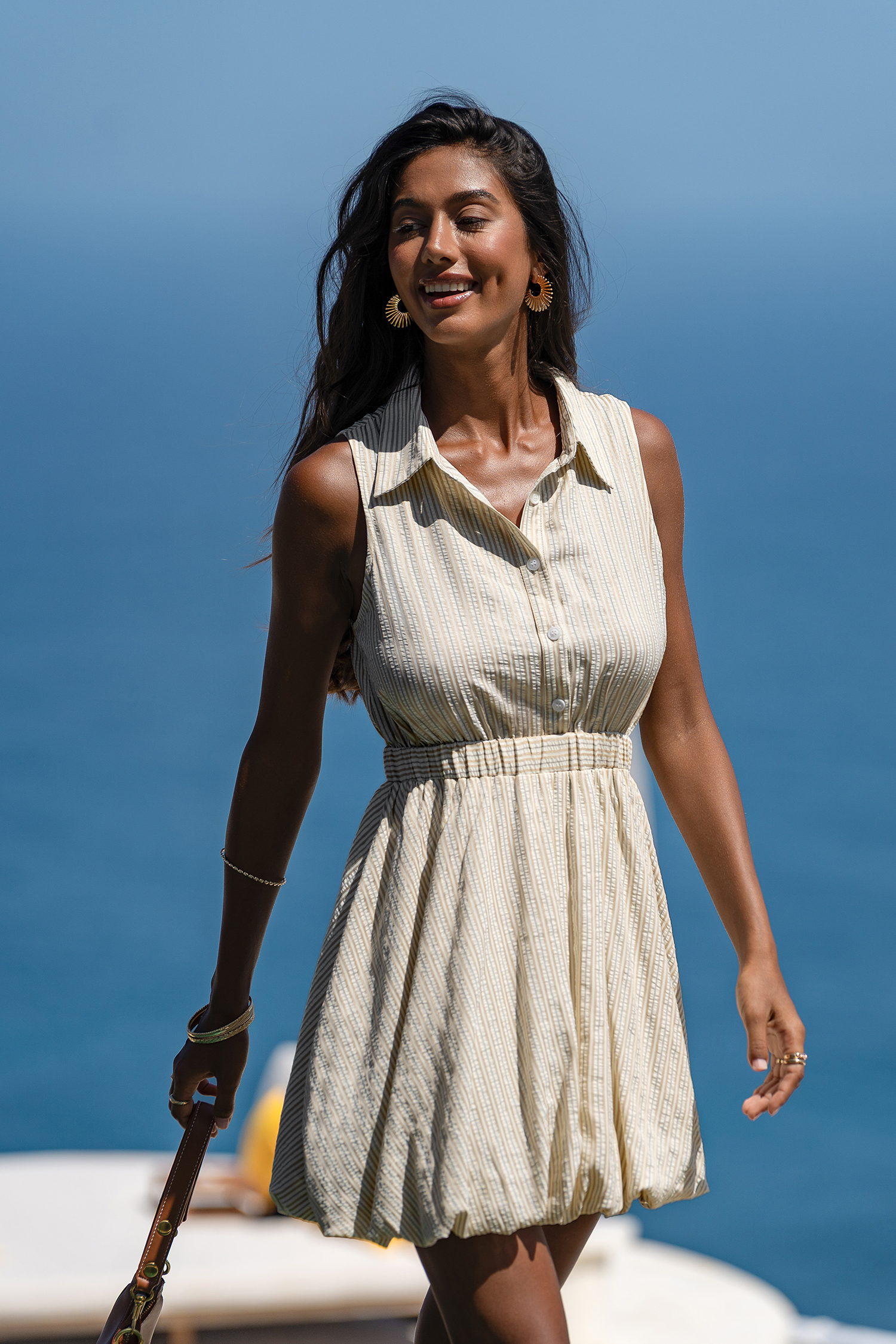 Abito corto a righe Portofino Stroll