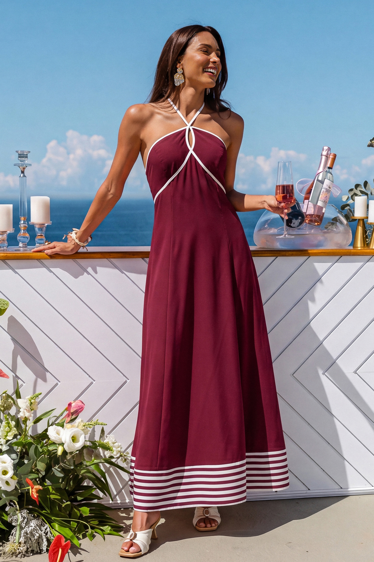 Plus One Red Maxi Dress