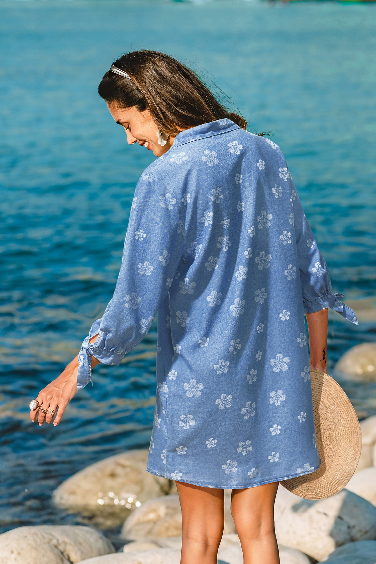 Vacation Icon Floral Mini Dress
