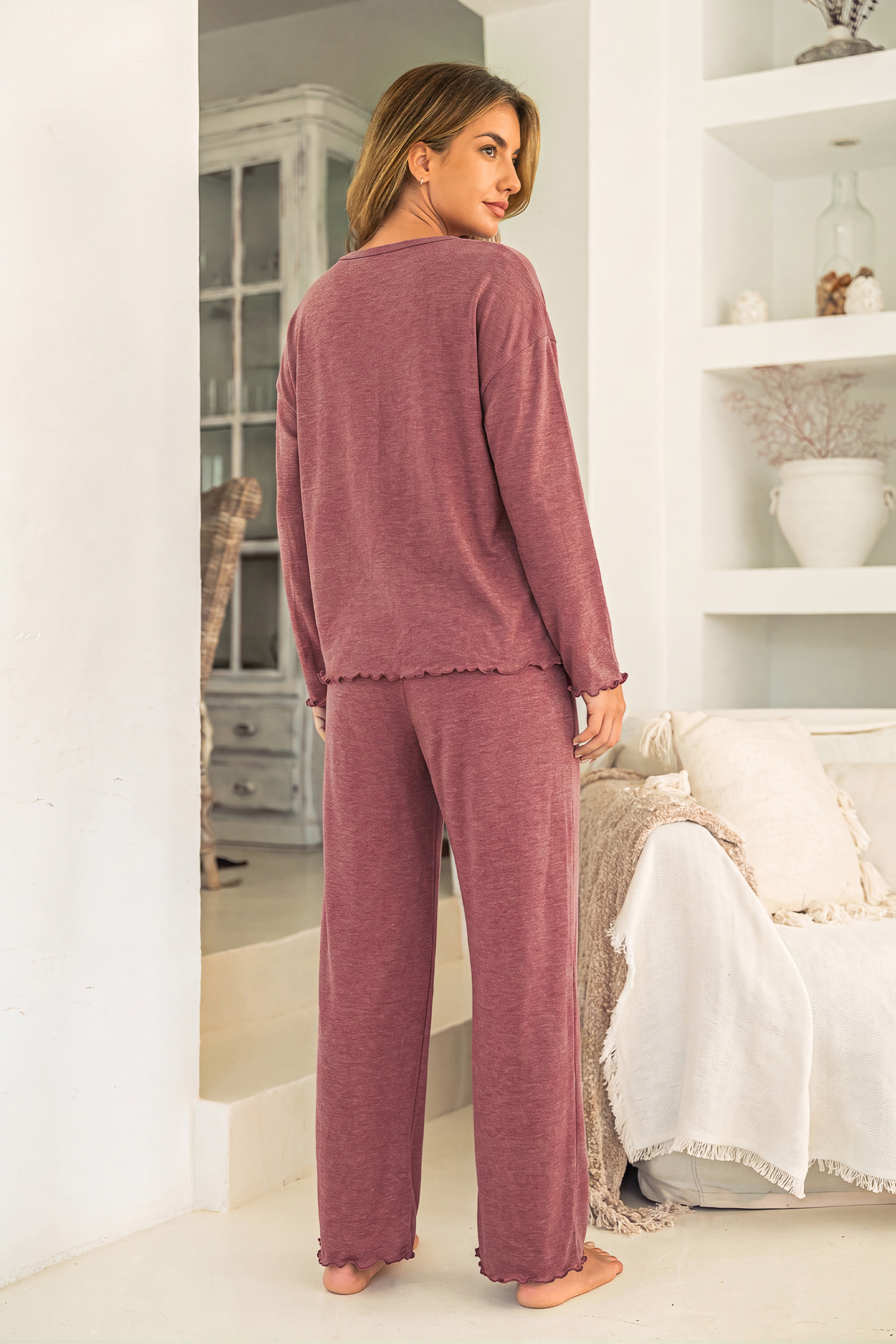 Moon Dust Red Pajama Set