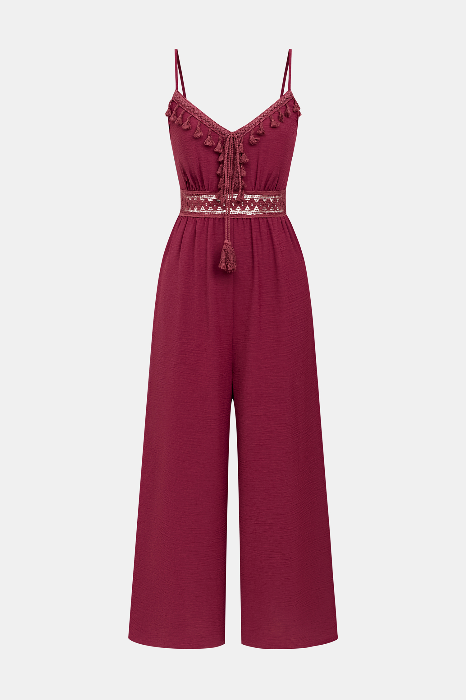 After Party Red Jumpsuit