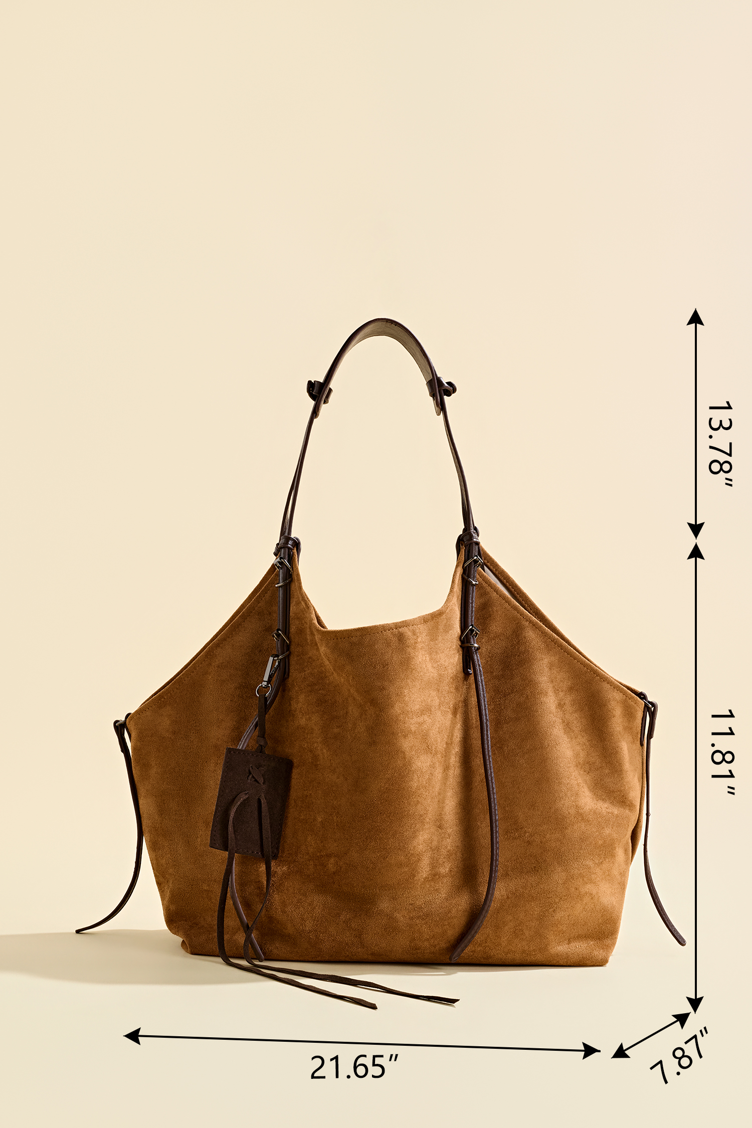 On the Go Faux Suede Bag