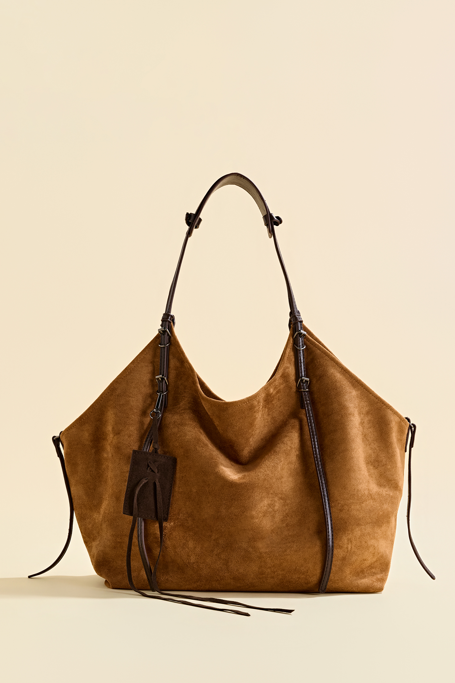 On the Go Faux Suede Bag