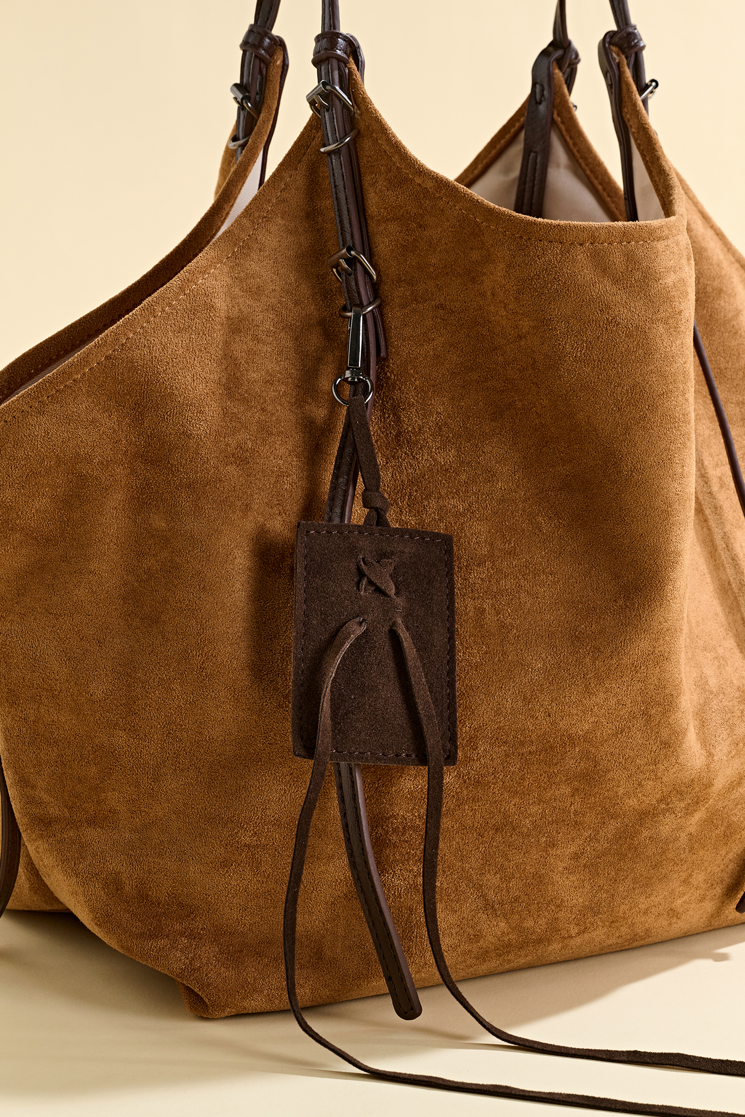 On the Go Faux Suede Bag