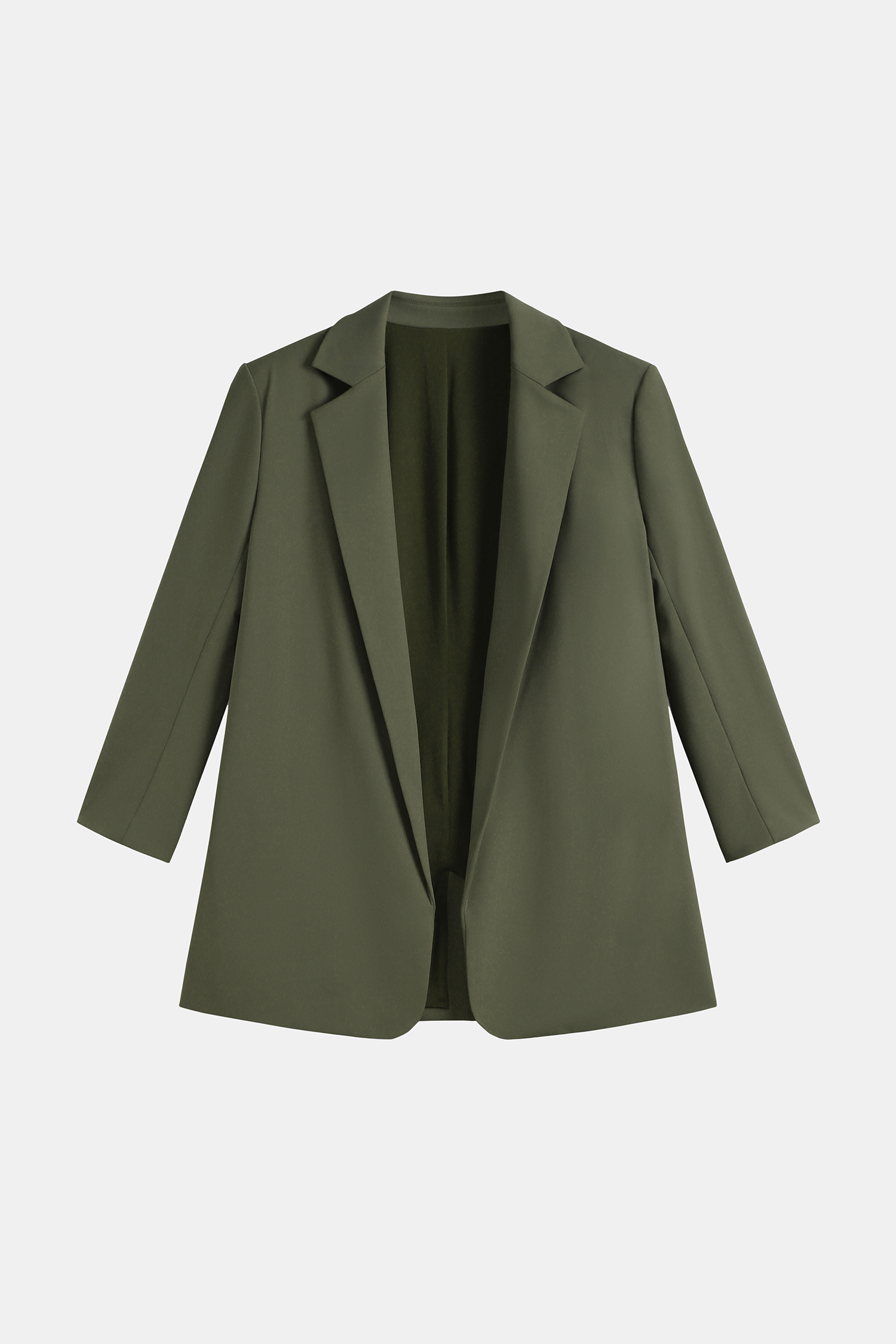 x JoJo olijfgroene lange blazer