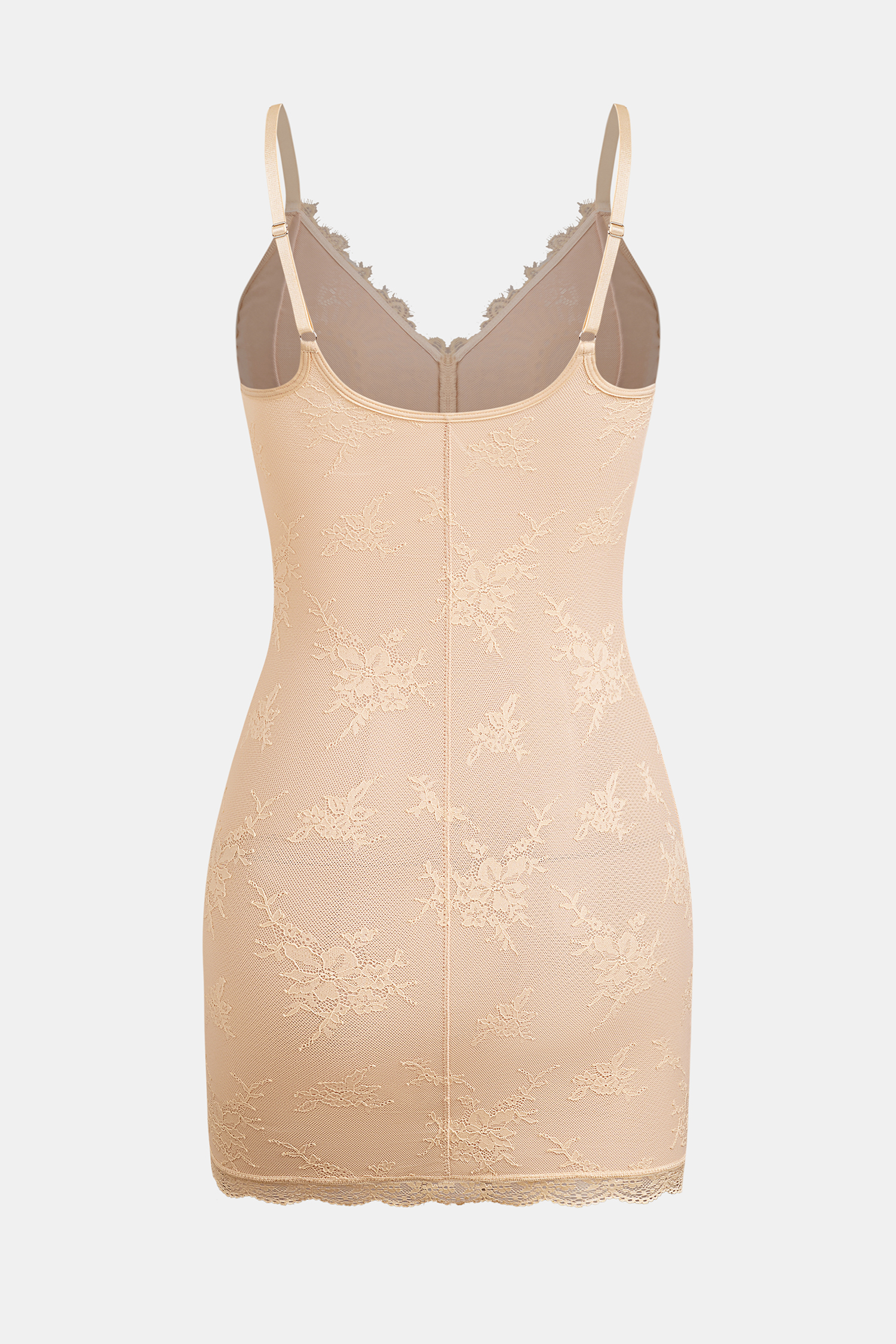 Moonlit Beige Shapewear Slip Dress