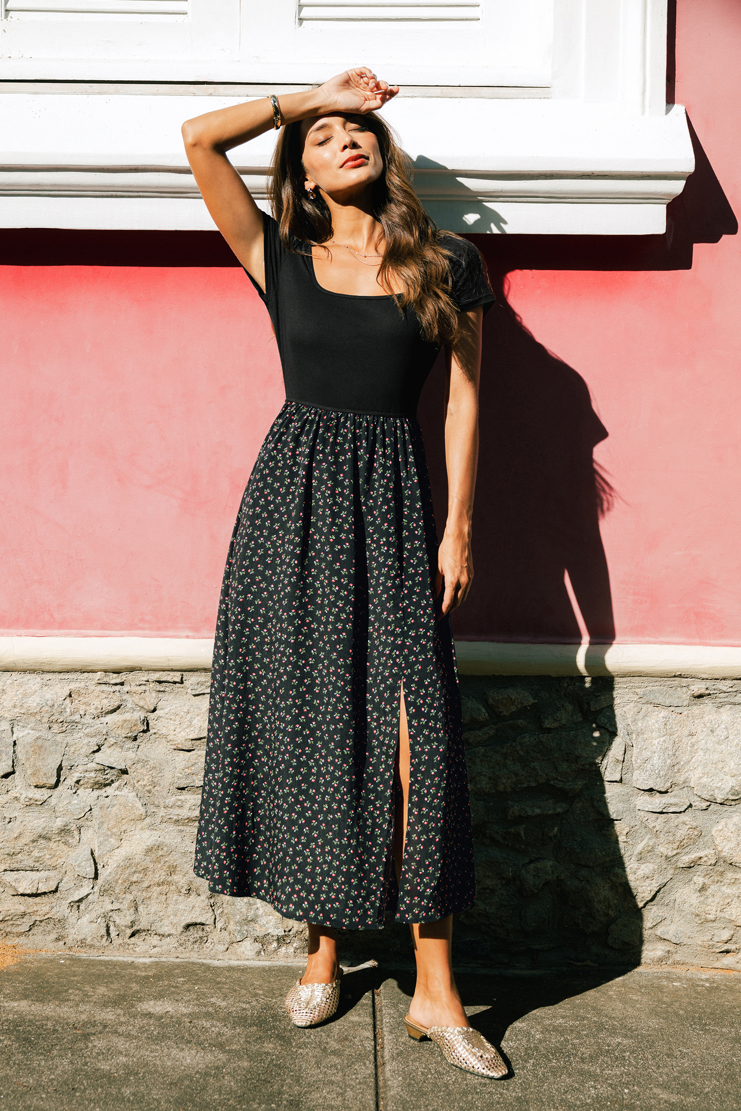 Feeling Free Floral Maxi Dress