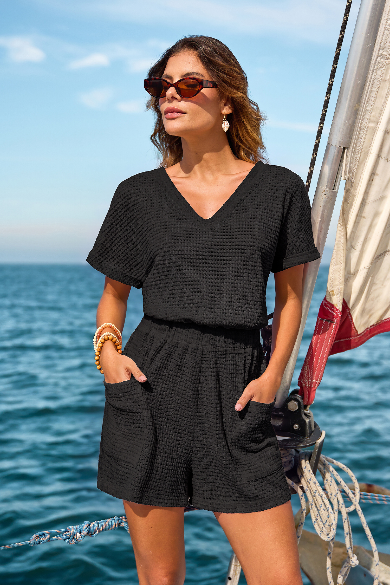 My Element Black Cover-Up Romper