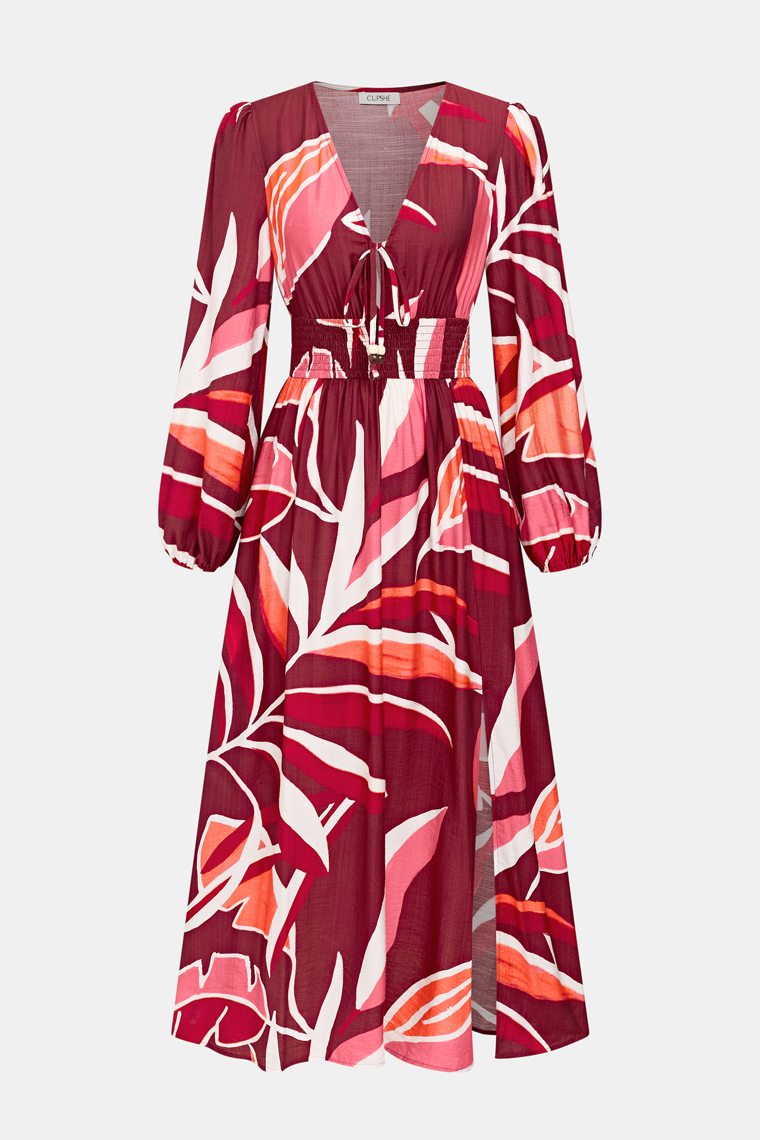 Meadow Walk Tropical Maxi Dress