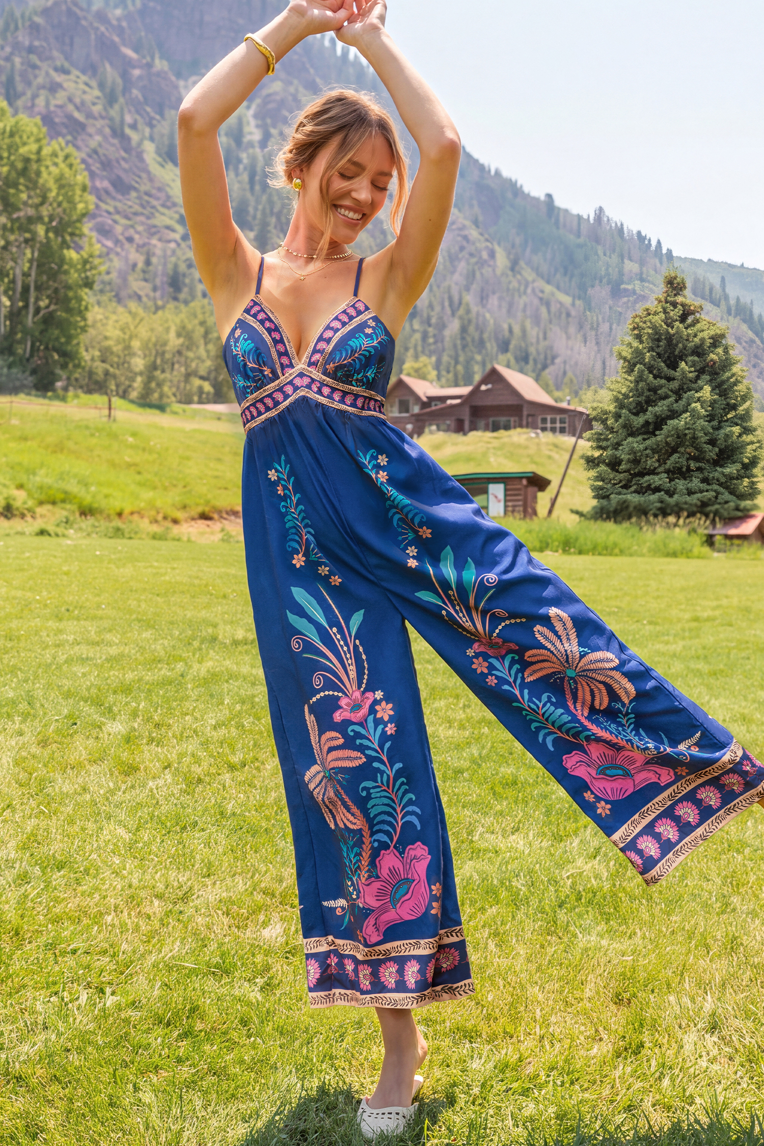 Changing Seasons Floral Jumpsuit