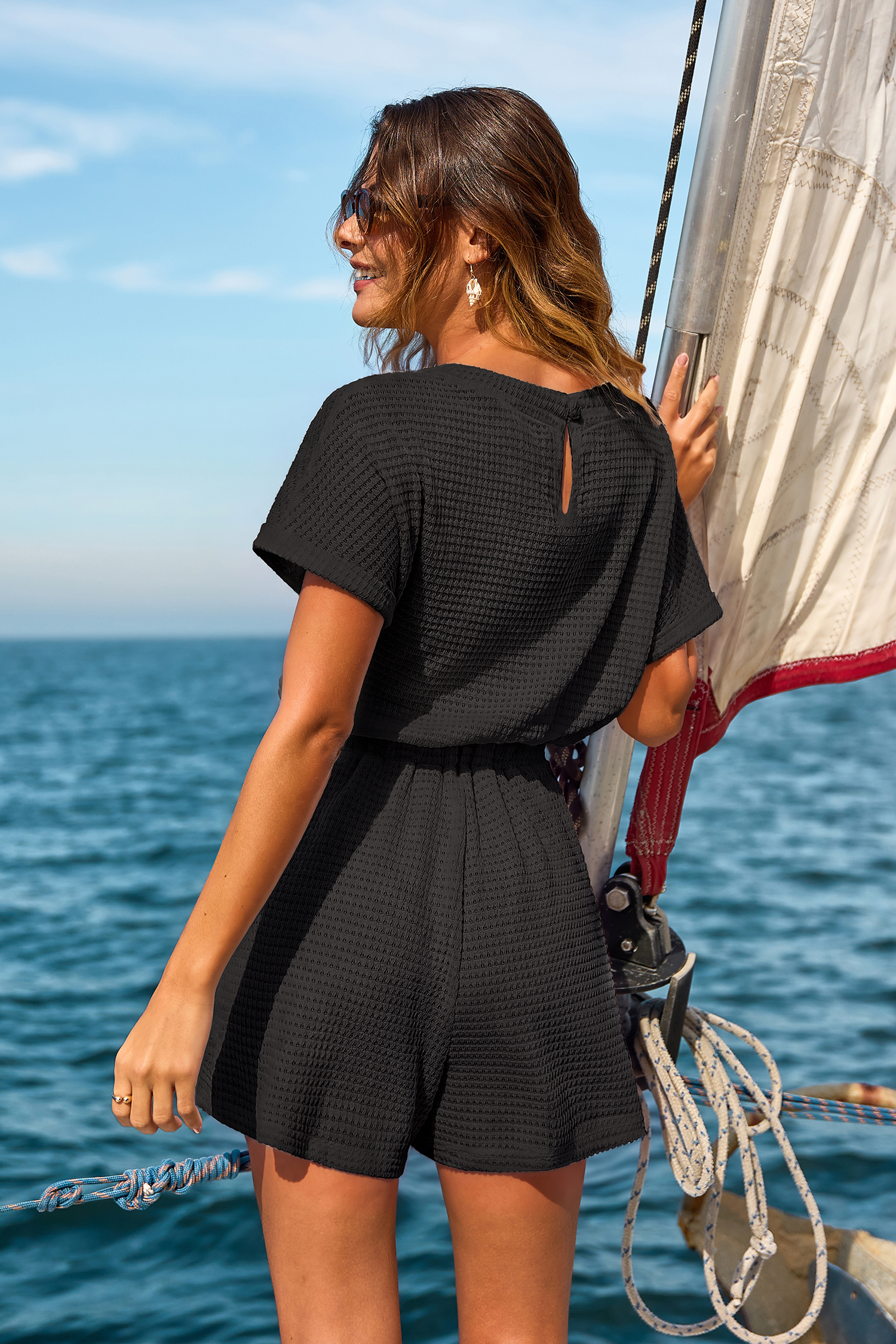 My Element Black Cover-Up Romper