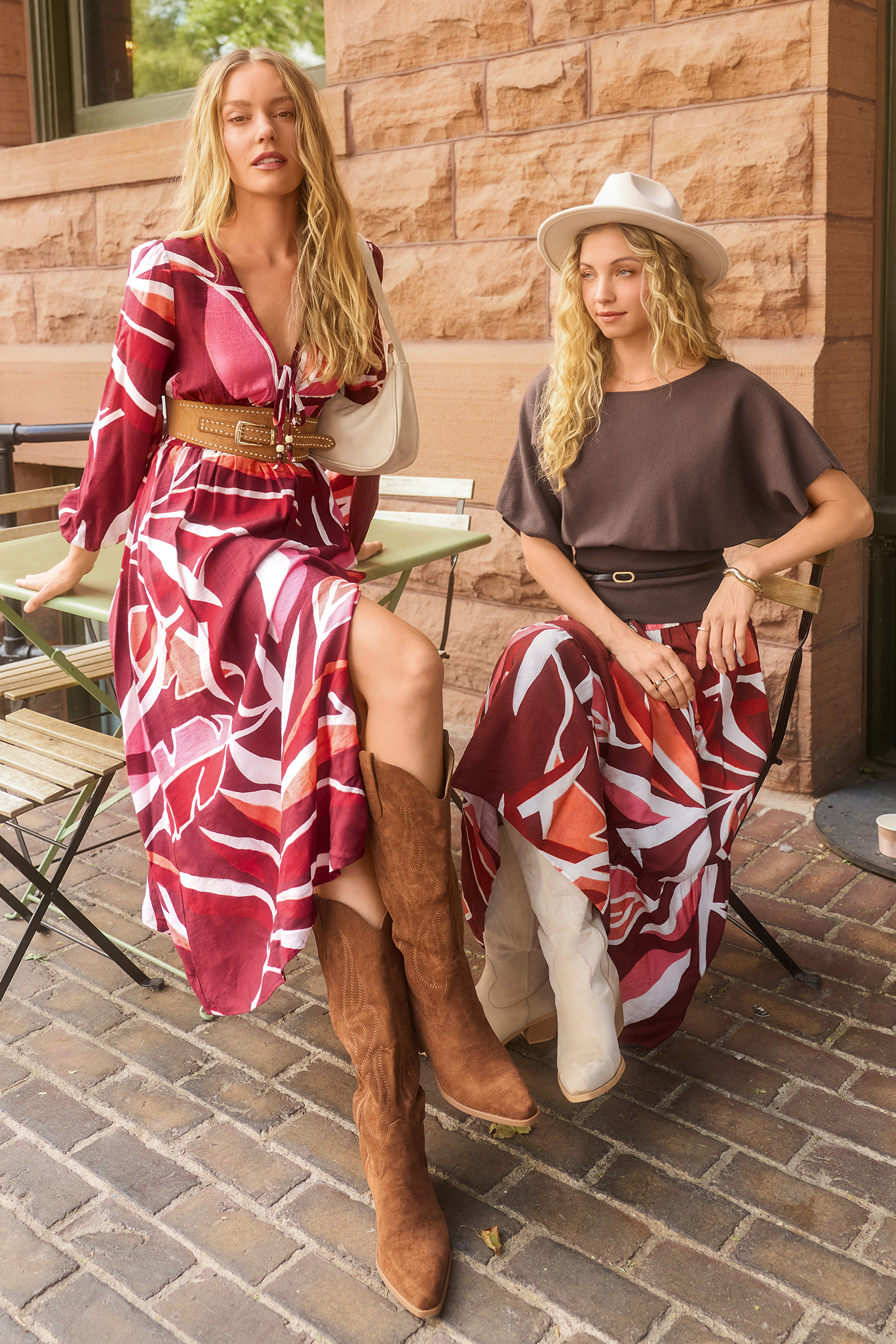 Meadow Walk Tropical Maxi Dress