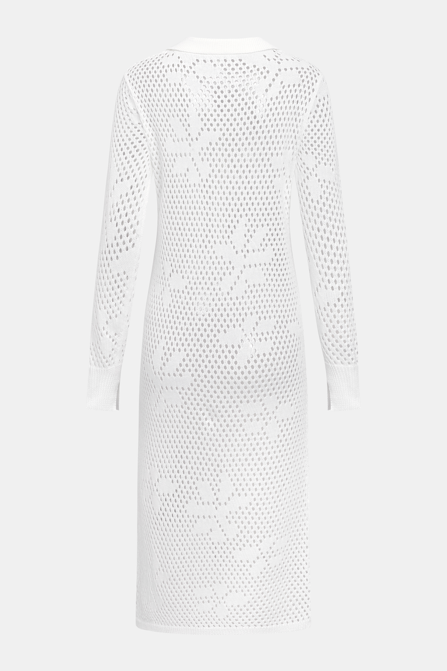 Cardigan bianco per passeggiate del fine settimana