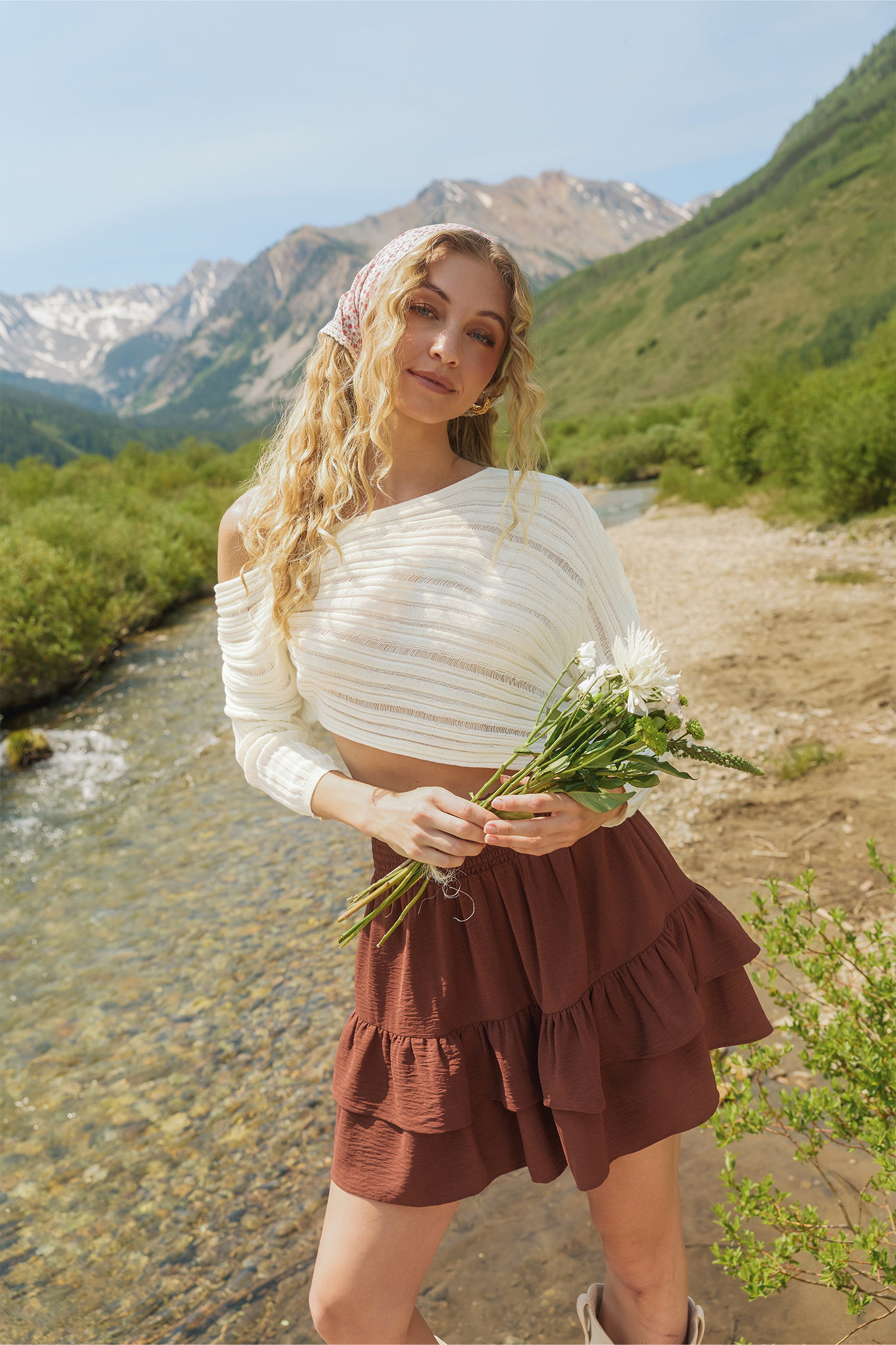 Maroon Morning Beige Sweater