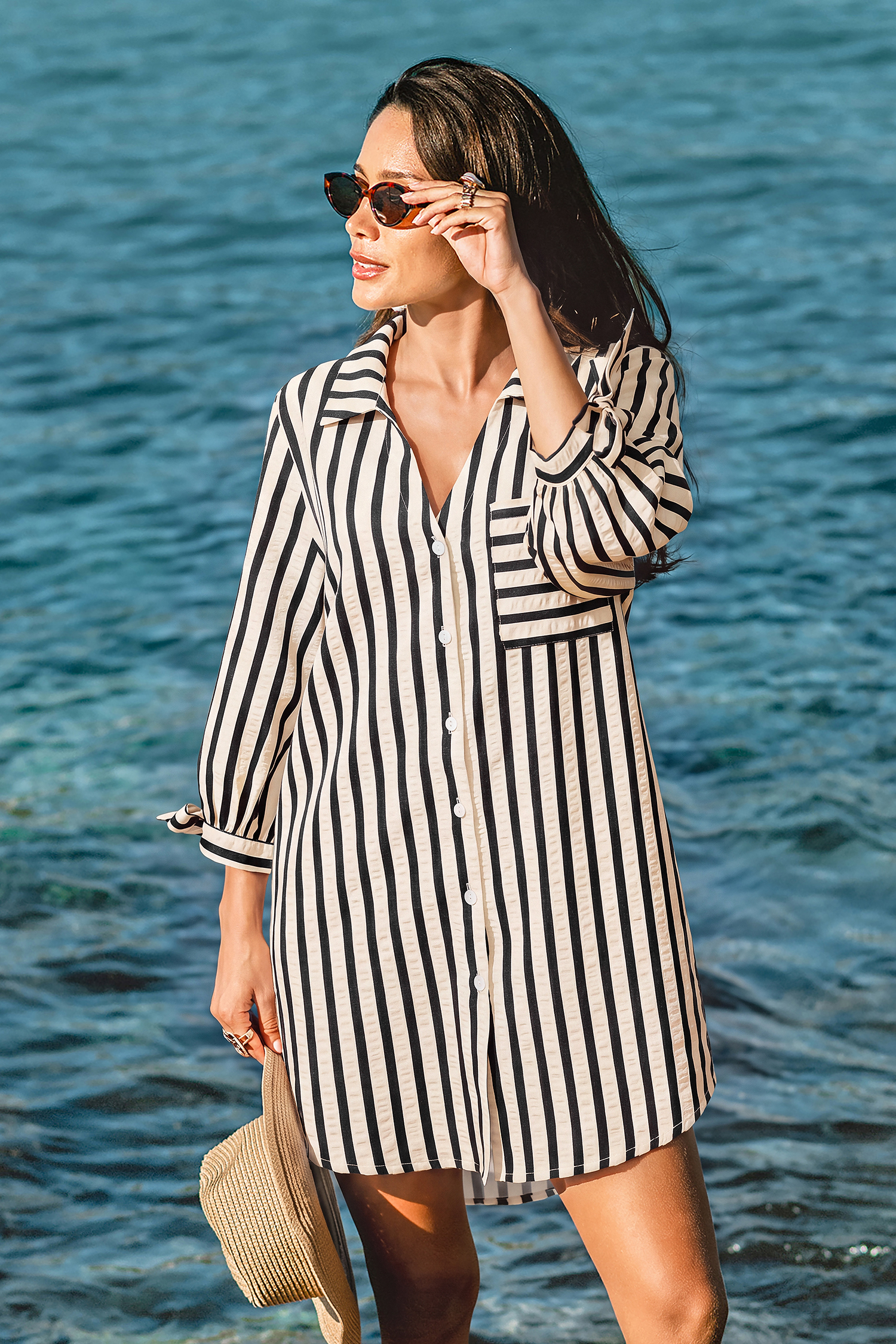 Last Stop Cover-Up Mini Dress