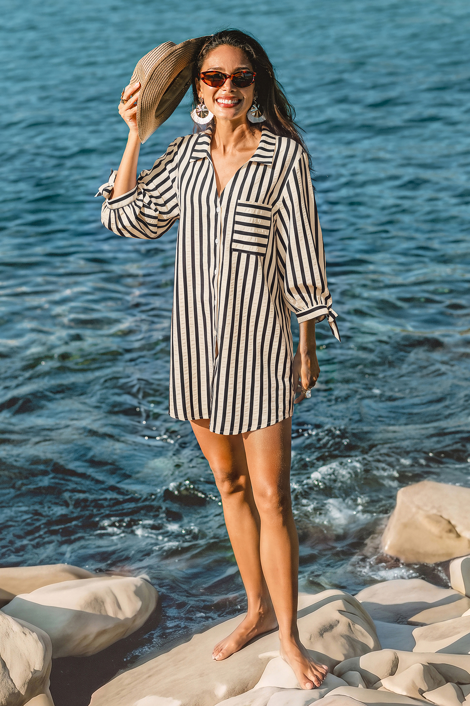Last Stop Cover-Up Mini Dress