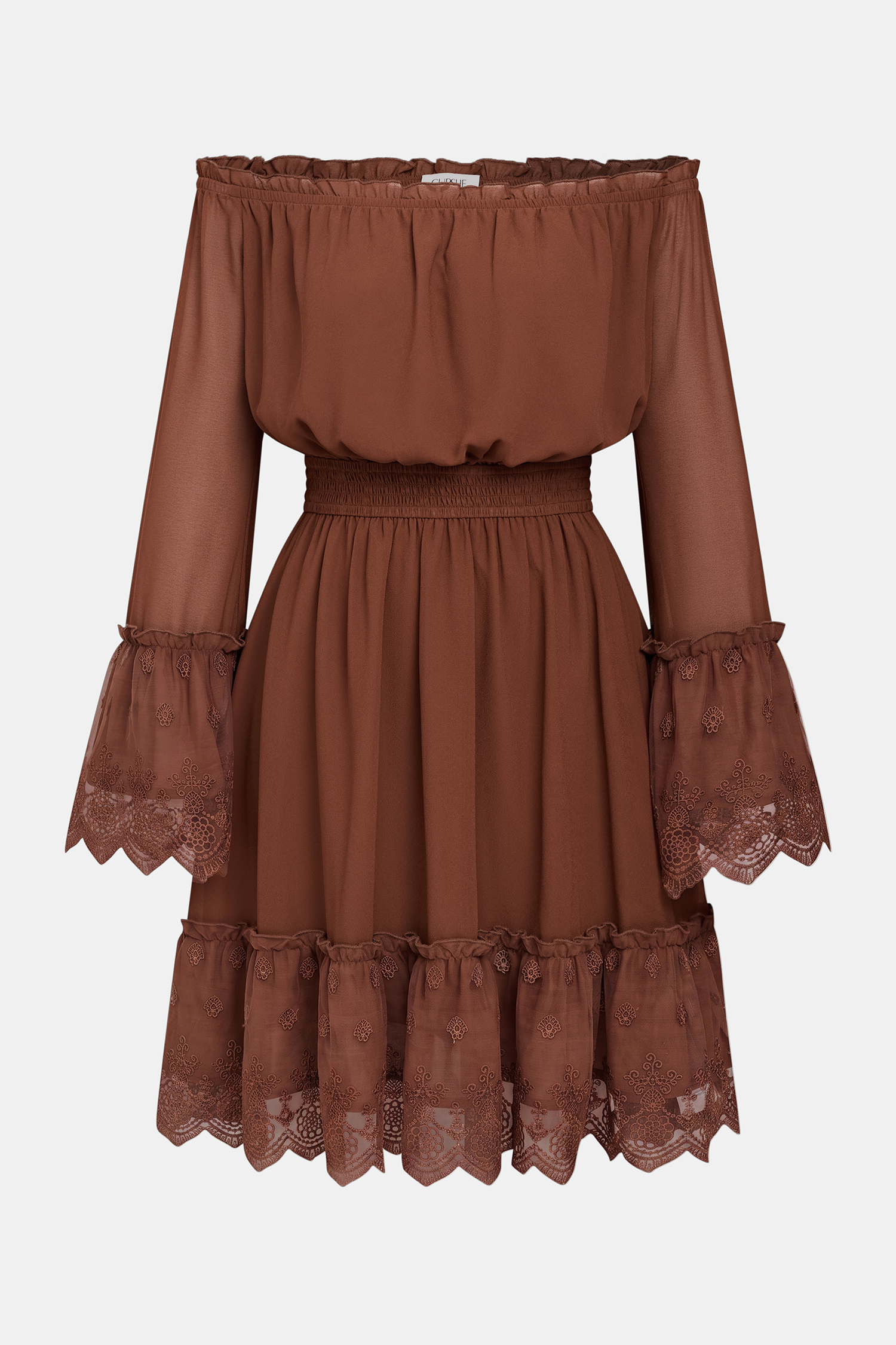 Garden Party Brown Mini Dress