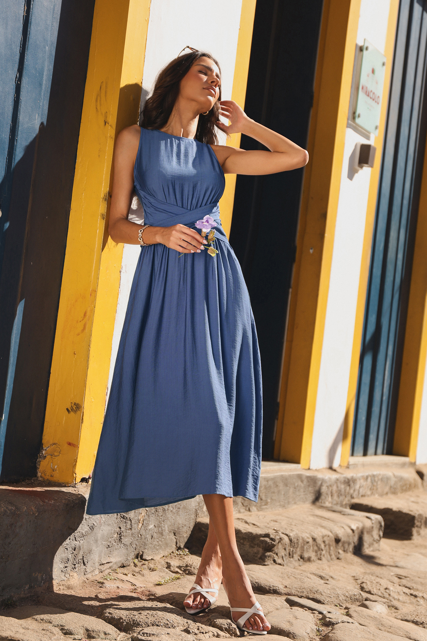 Cosmopolitan Blue Midi Dress