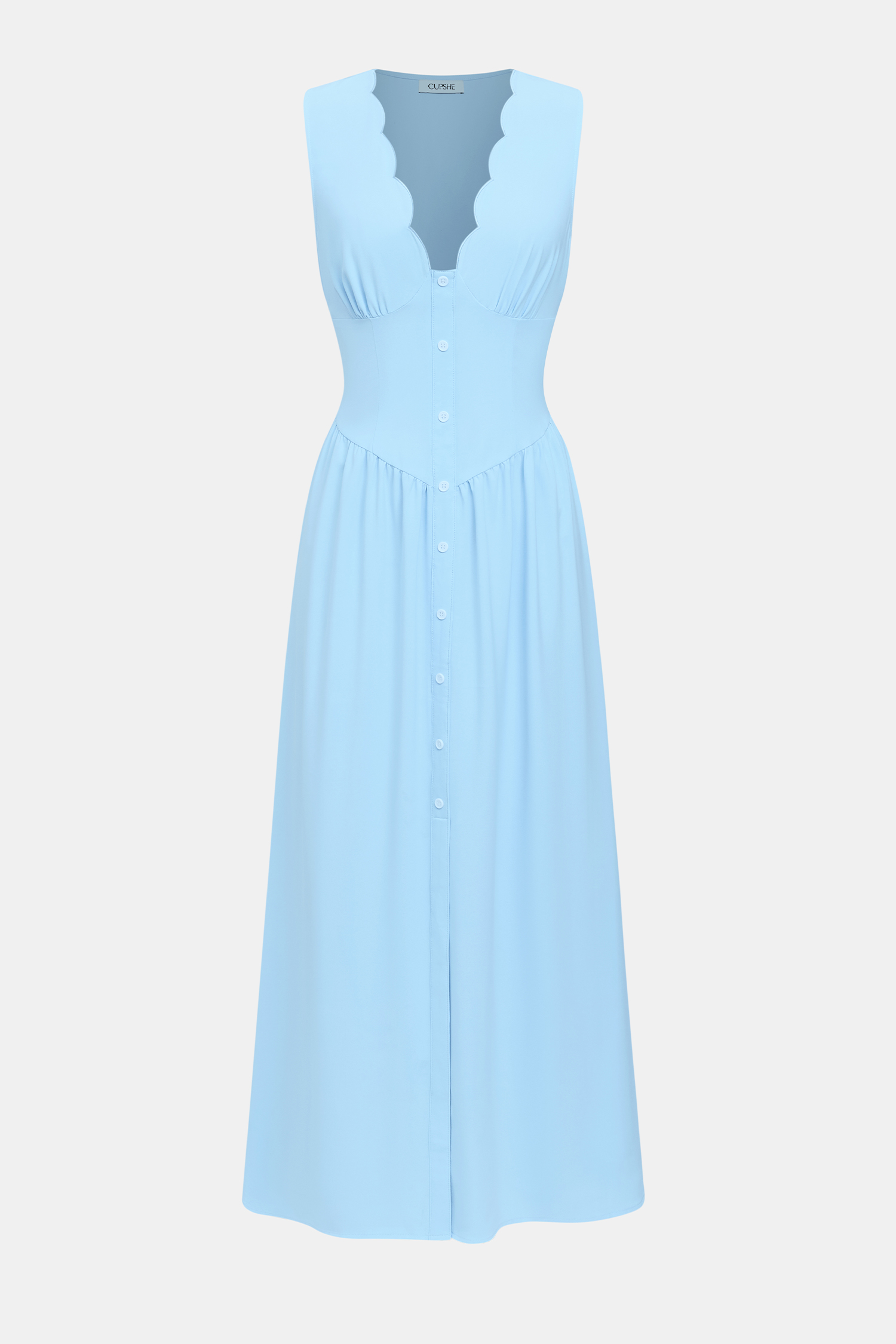 Abito lungo blu Little Hideaway