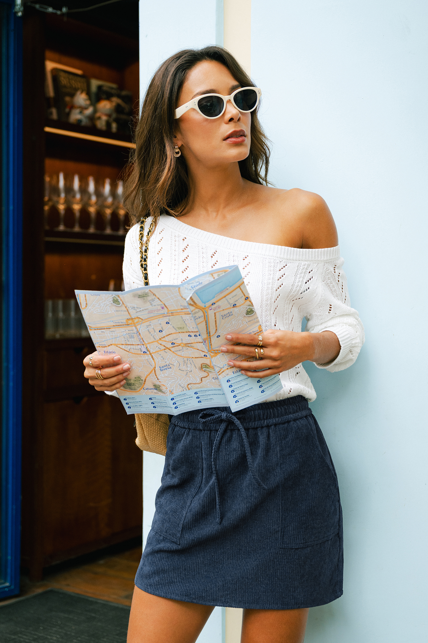 All or Nothing Blue Mini Skirt