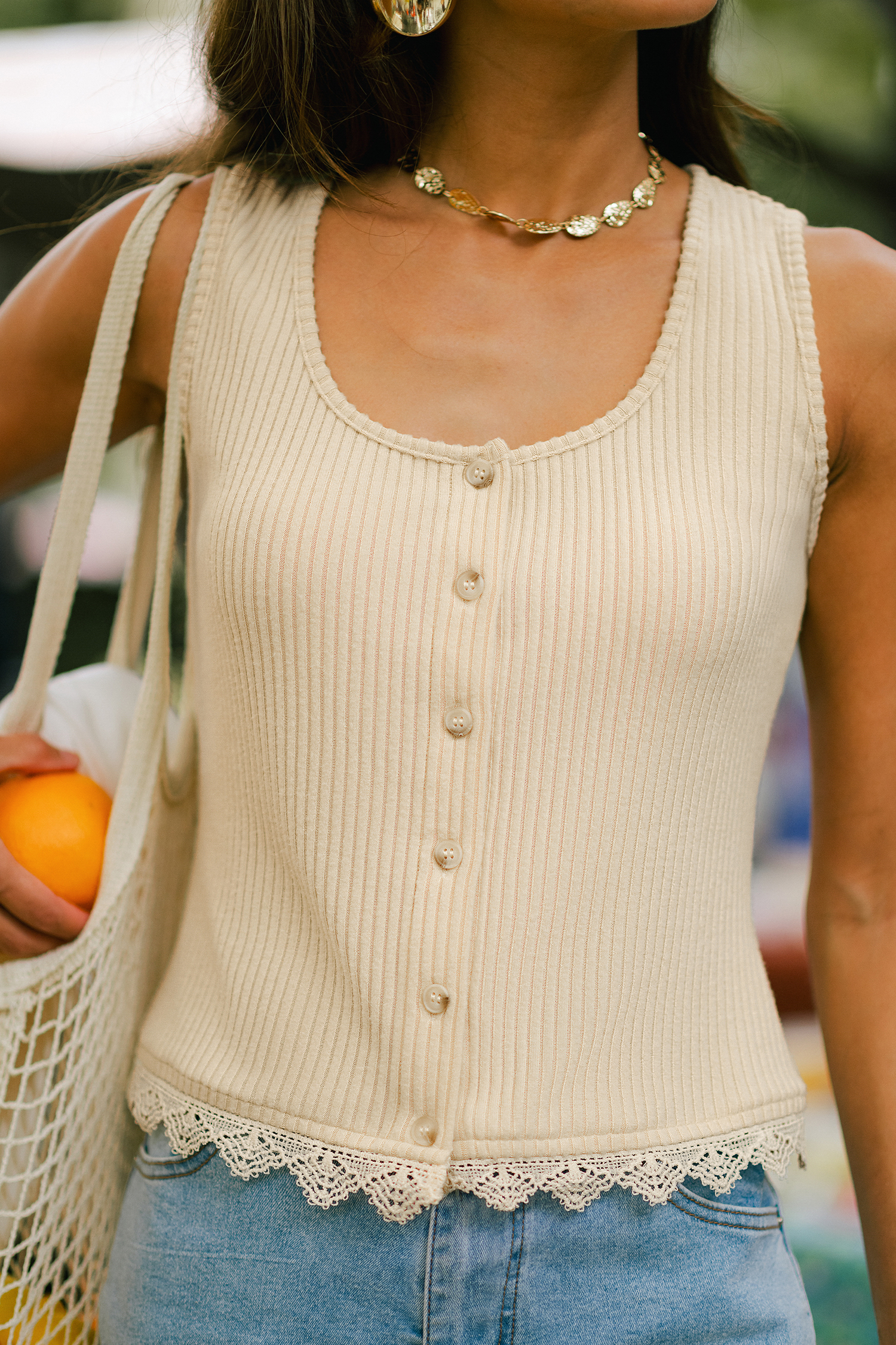 Secret Getaway Beige Top