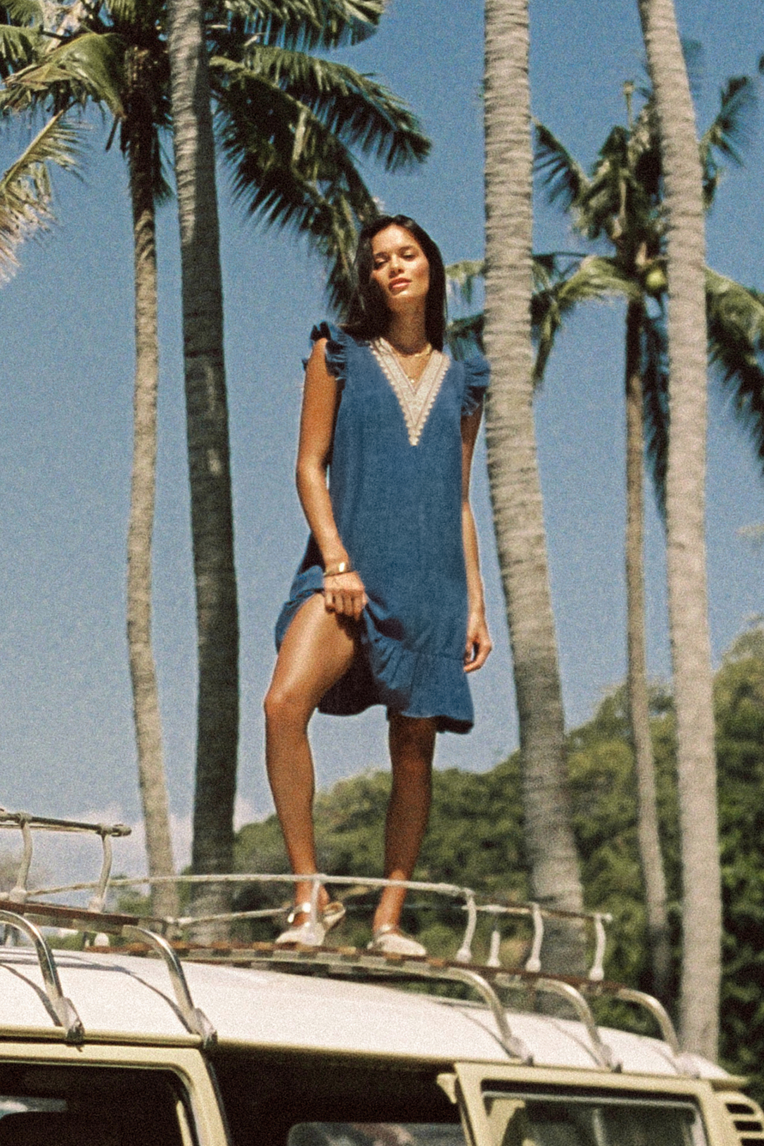 You First Blue Mini Dress