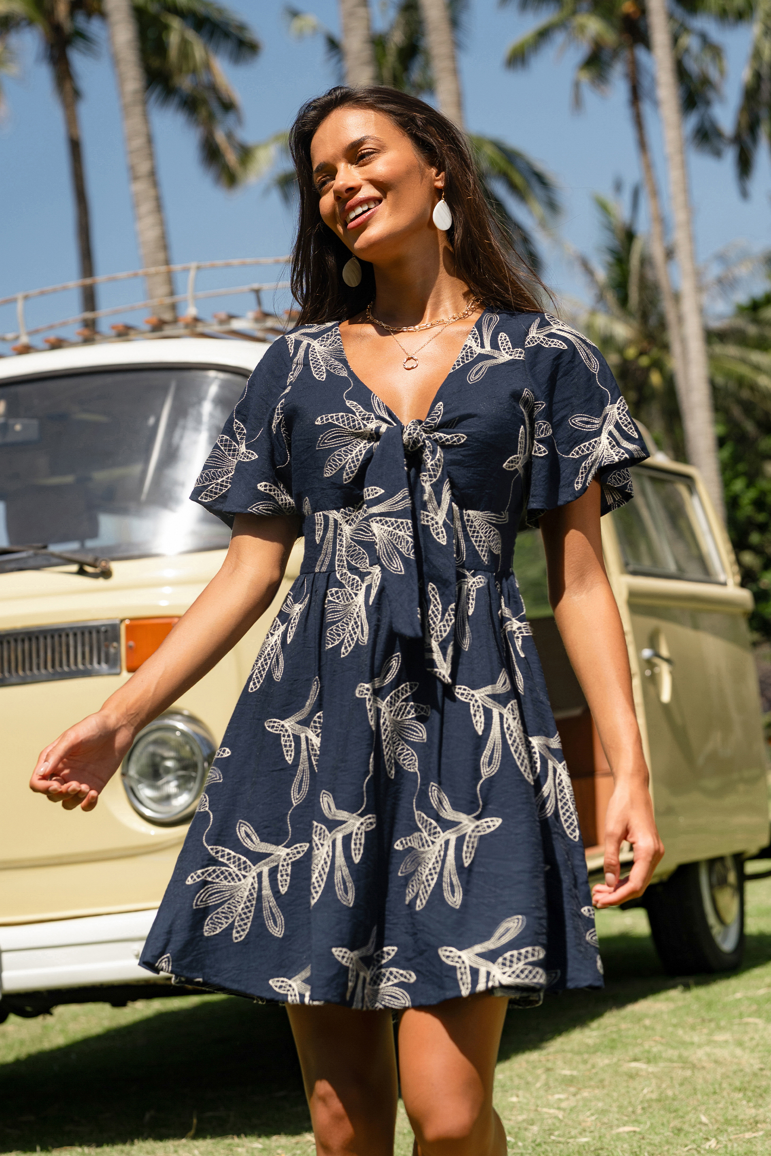 Monica Floral Mini Dress