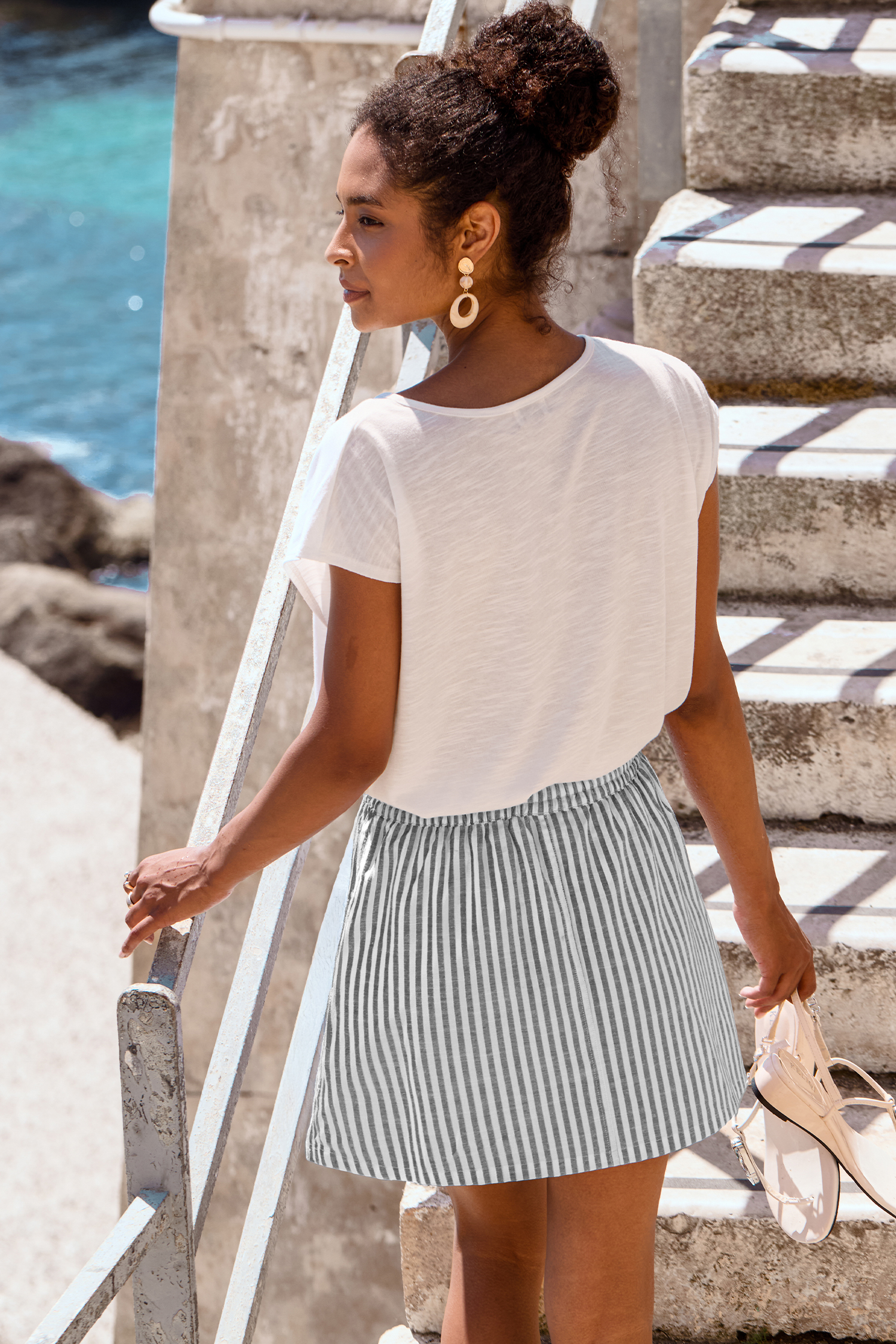 Sweet on You Striped Mini Skirt