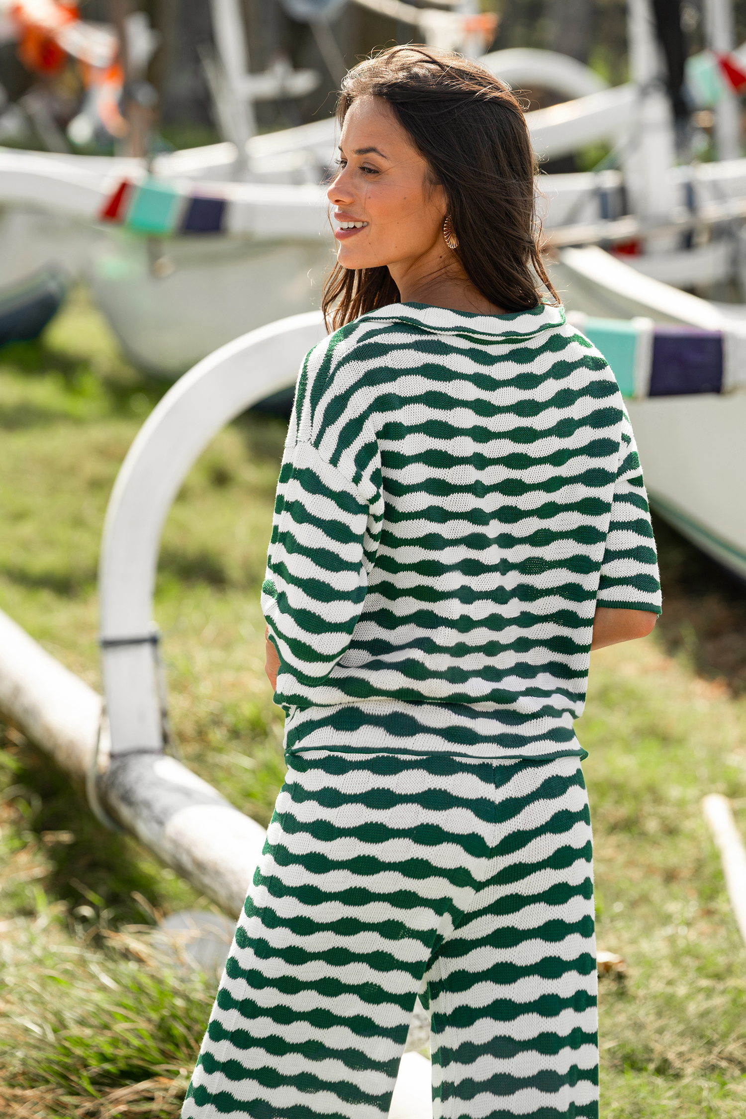 Sightsee Abstract Knit Top
