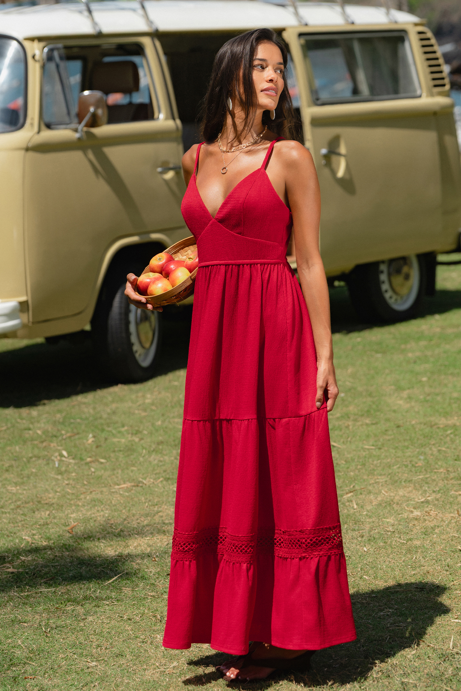 Ruby Red Maxi Dress