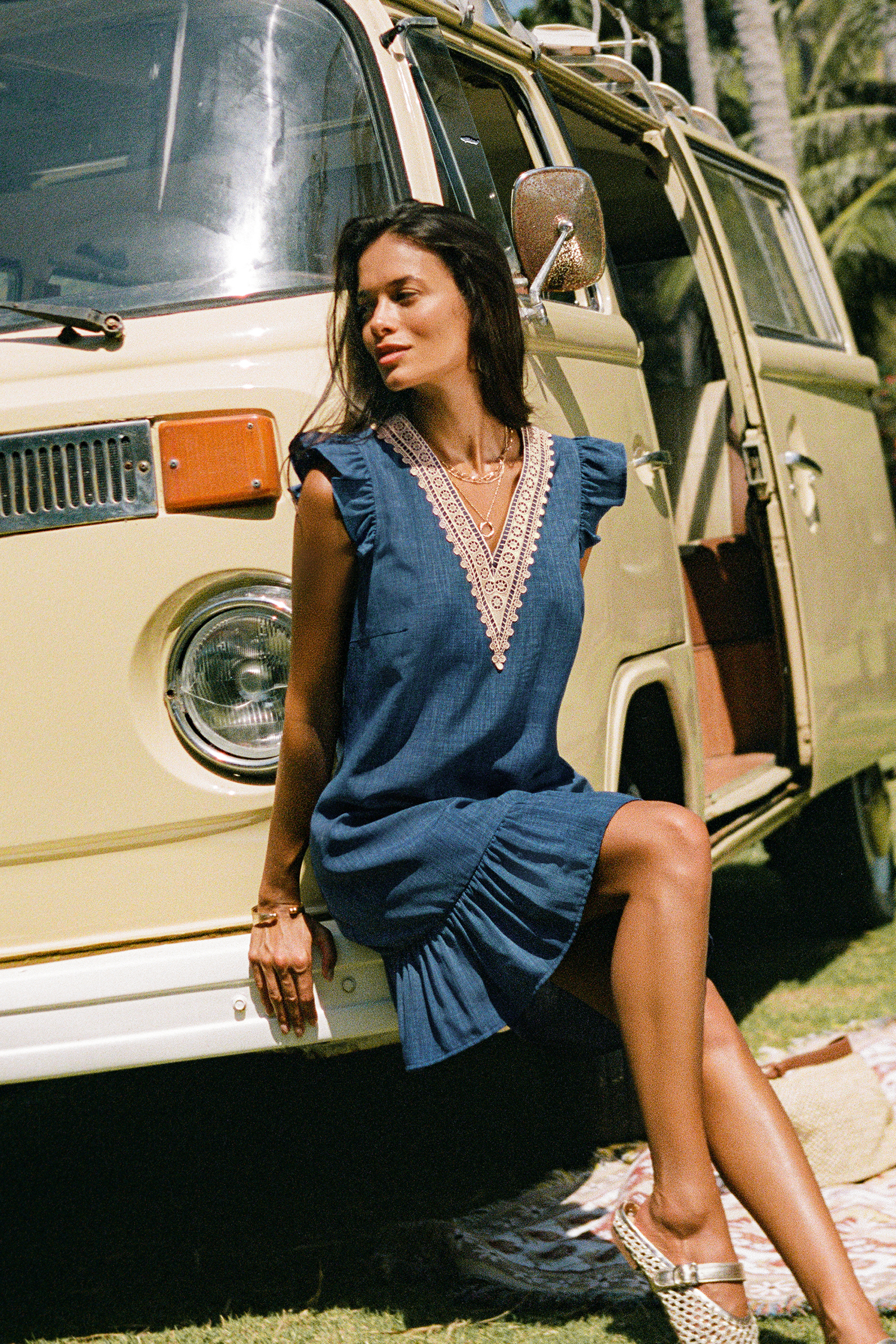 You First Blue Mini Dress