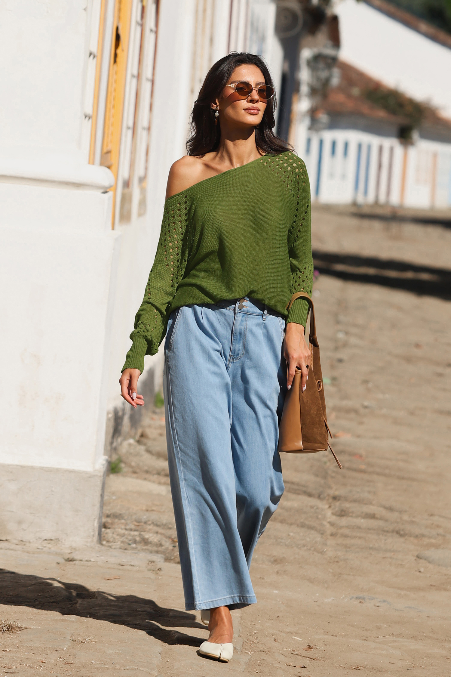 Meadow Morning Green Sweater