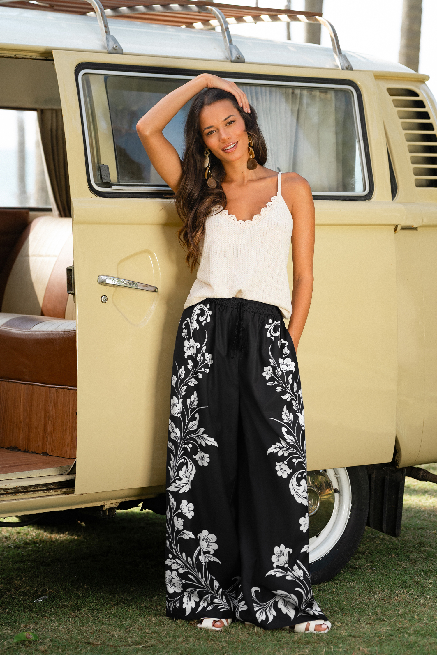 Open Book Floral Pants