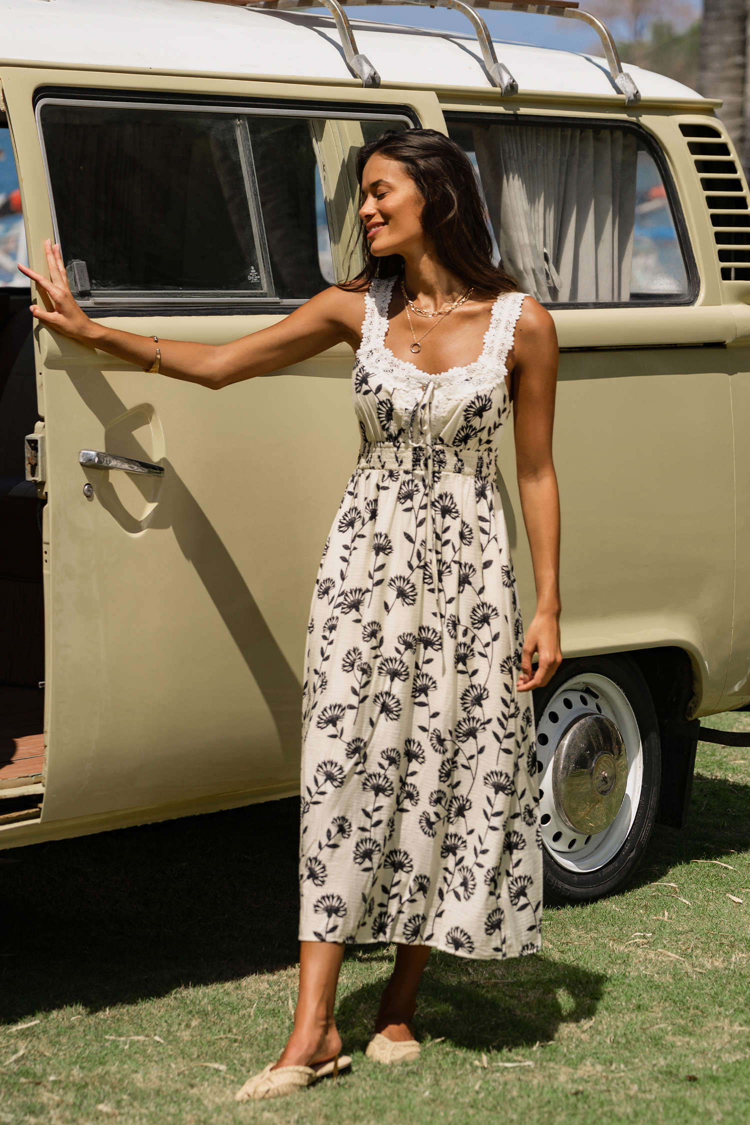 Ibiza Lights Floral Maxi Dress