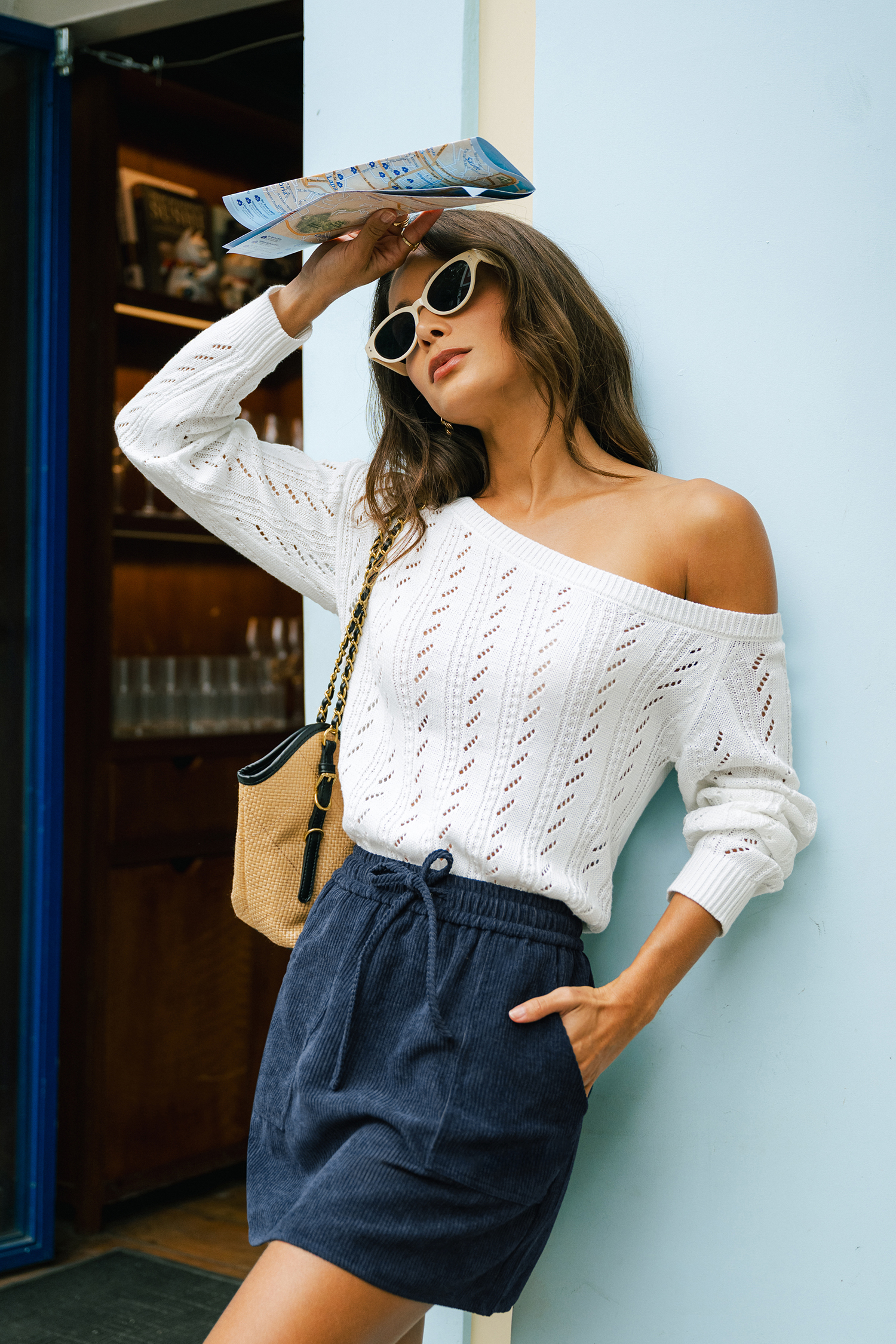 All or Nothing Blue Mini Skirt