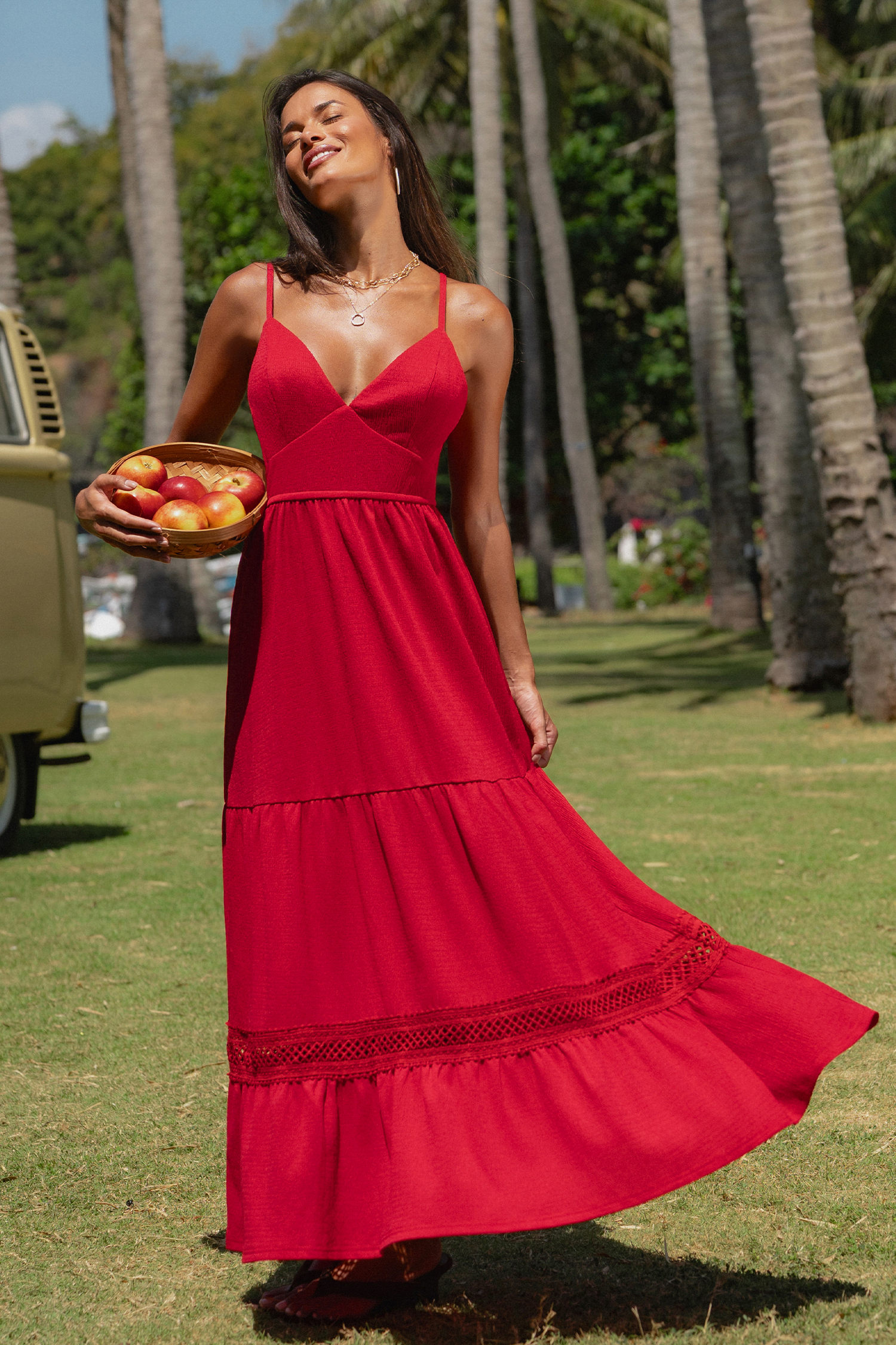 Ruby Red Maxi Dress