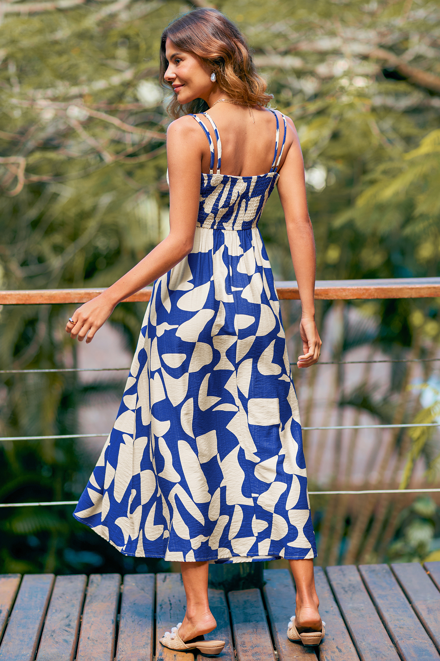 All Day Long Tropical Maxi Dress