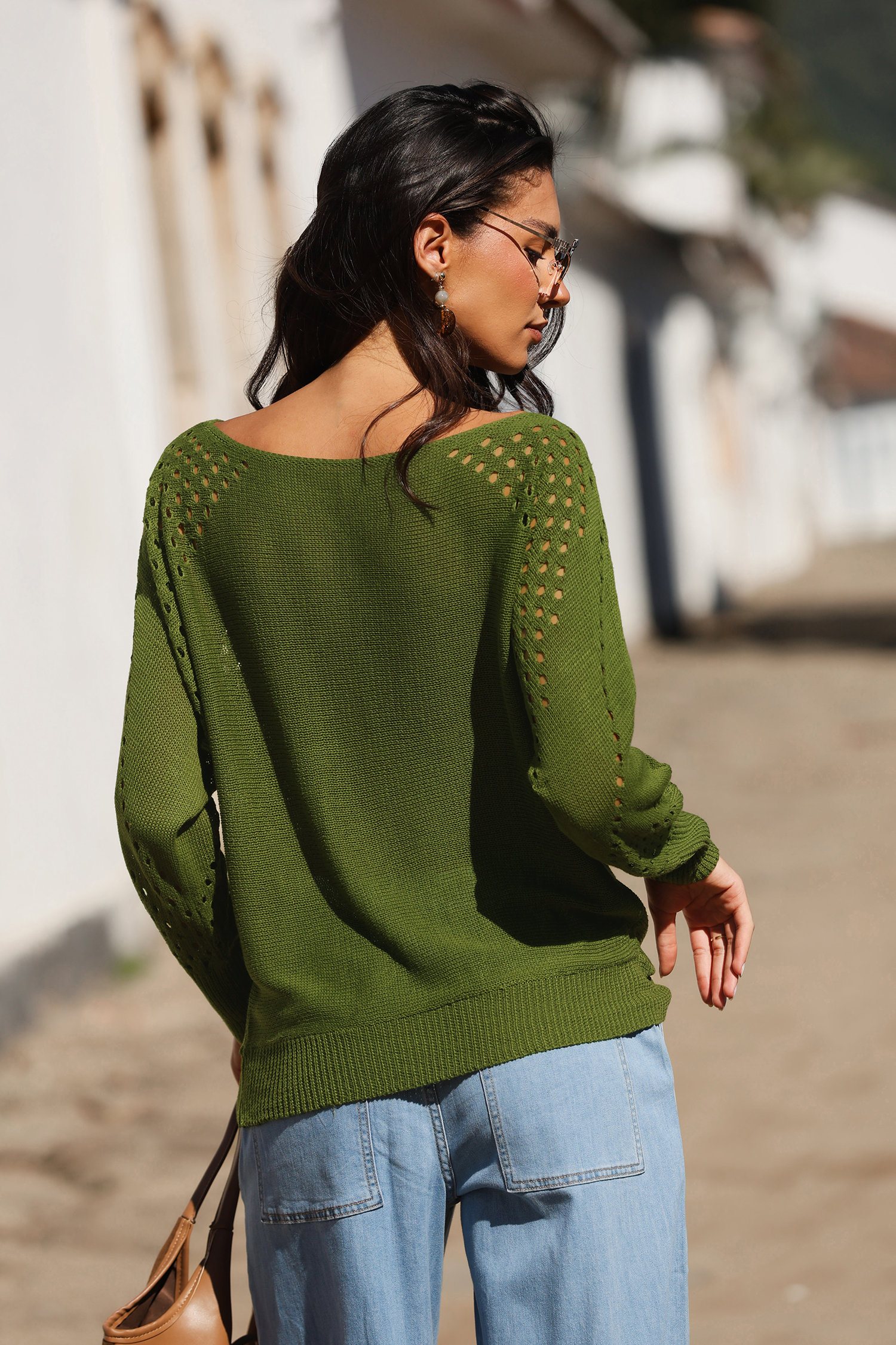 Meadow Morning Green Sweater