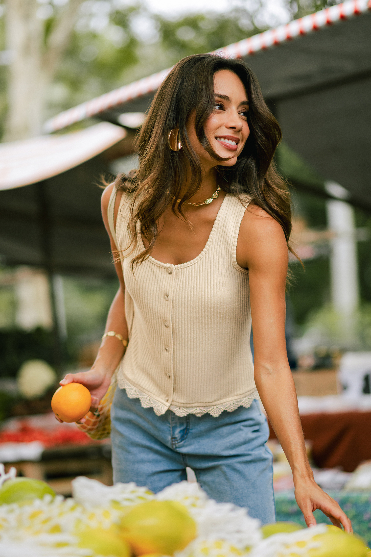 Secret Getaway Beige Top