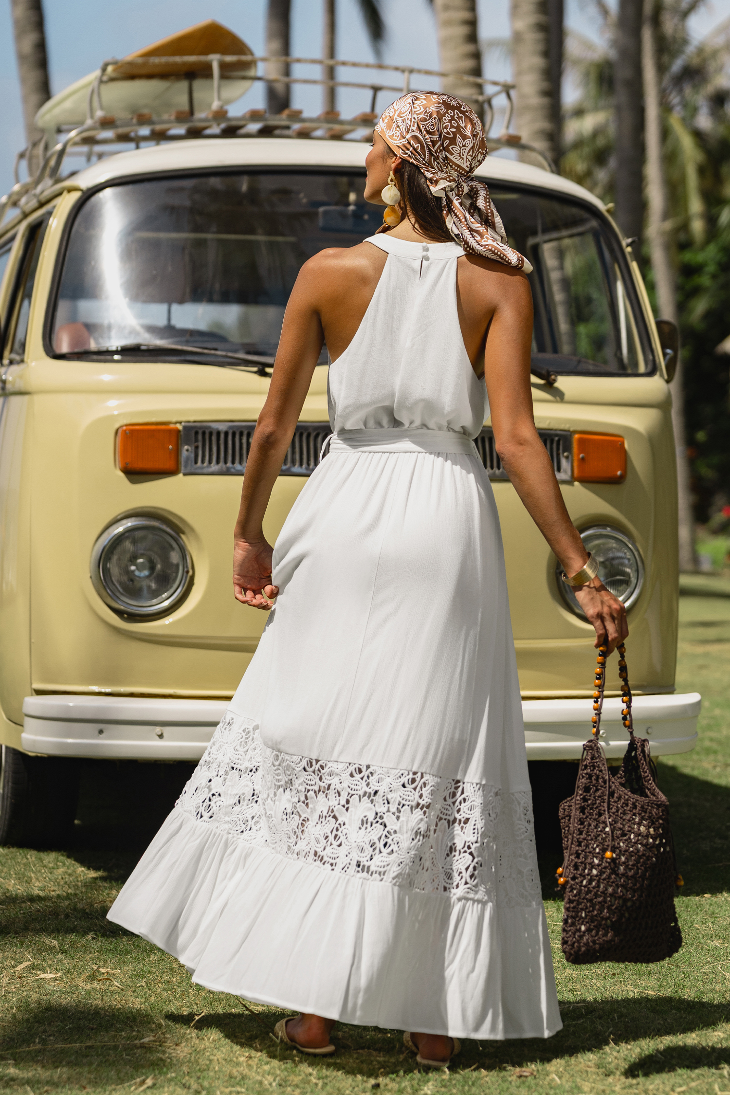 Lotus White Maxi Dress