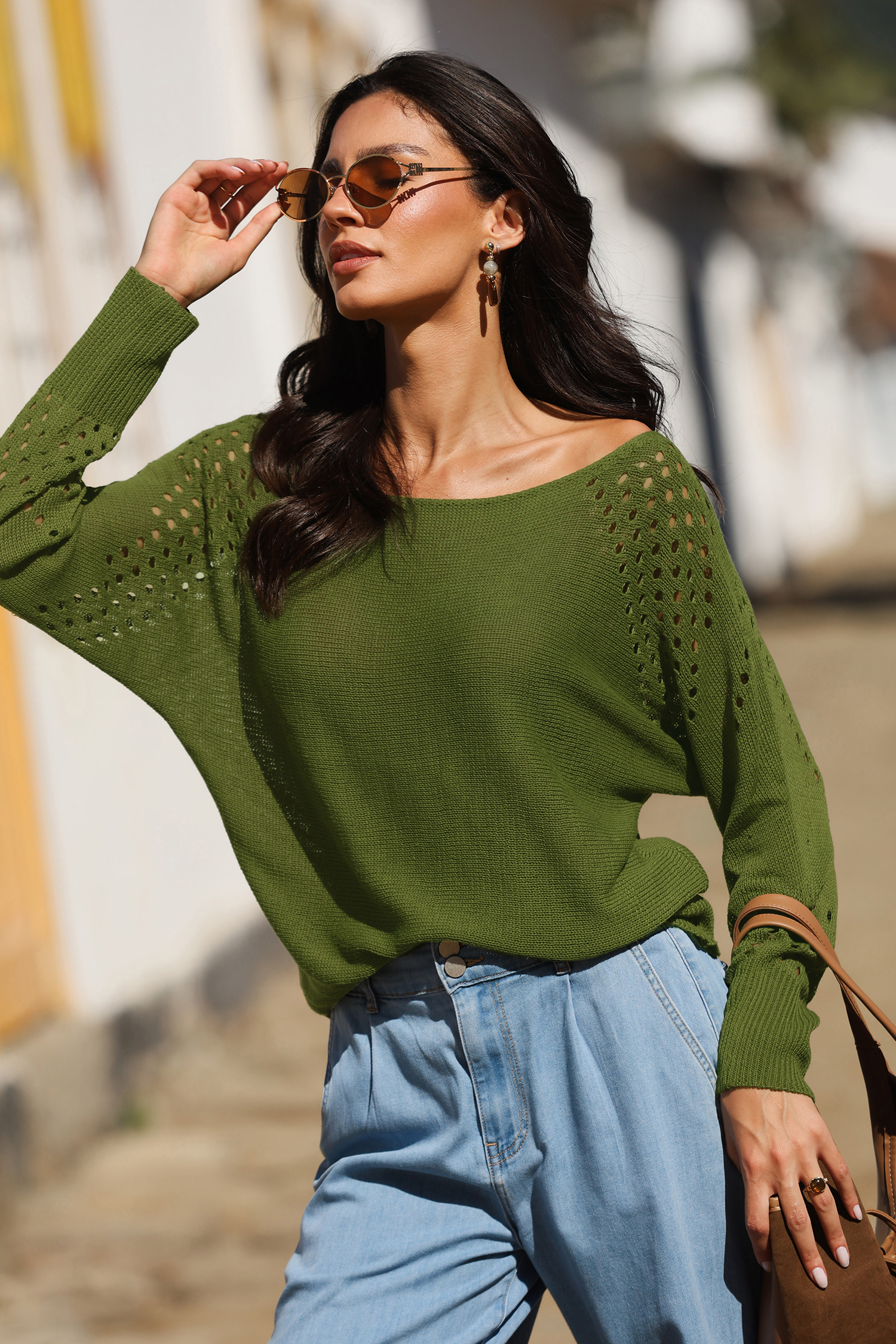Meadow Morning Green Sweater