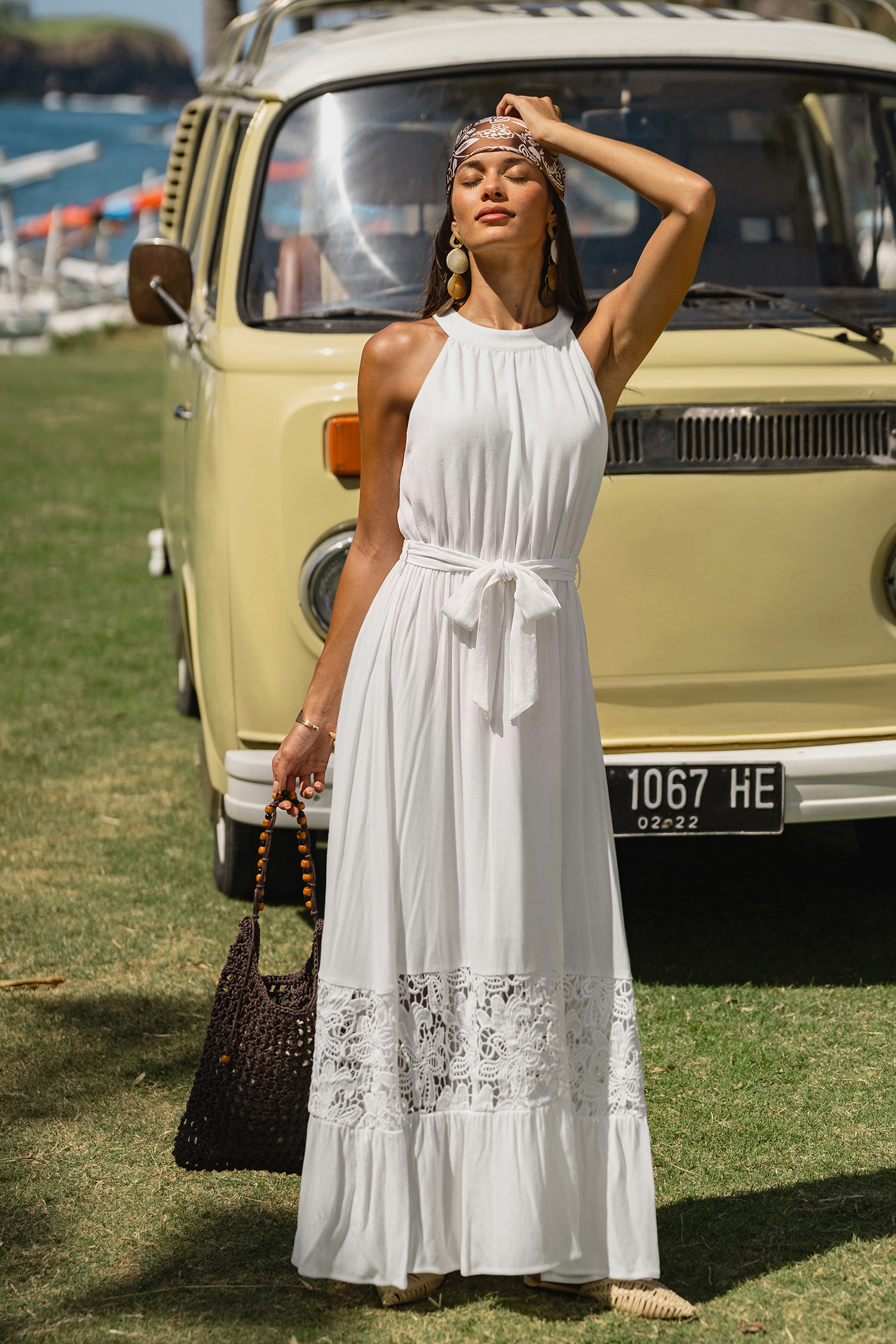 Lotus White Maxi Dress