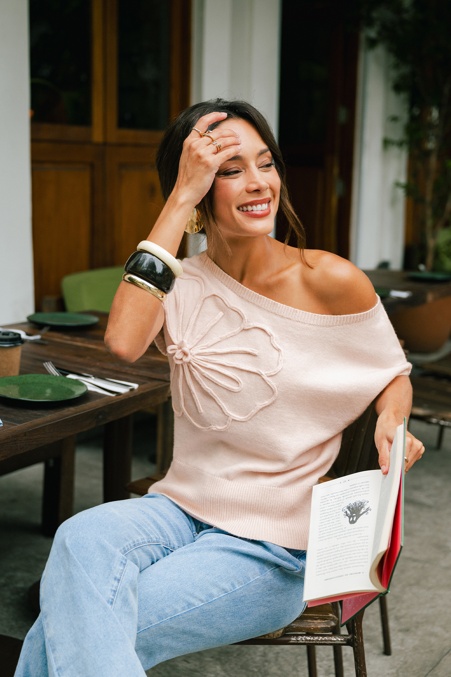 Lost in Thought Pink Sweater