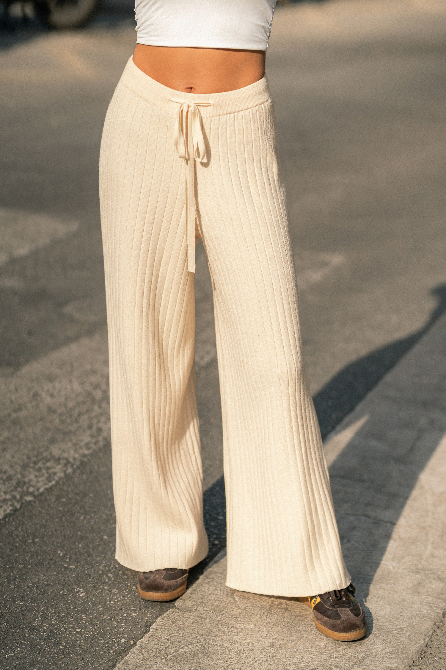 Evening Stillness Beige Pants