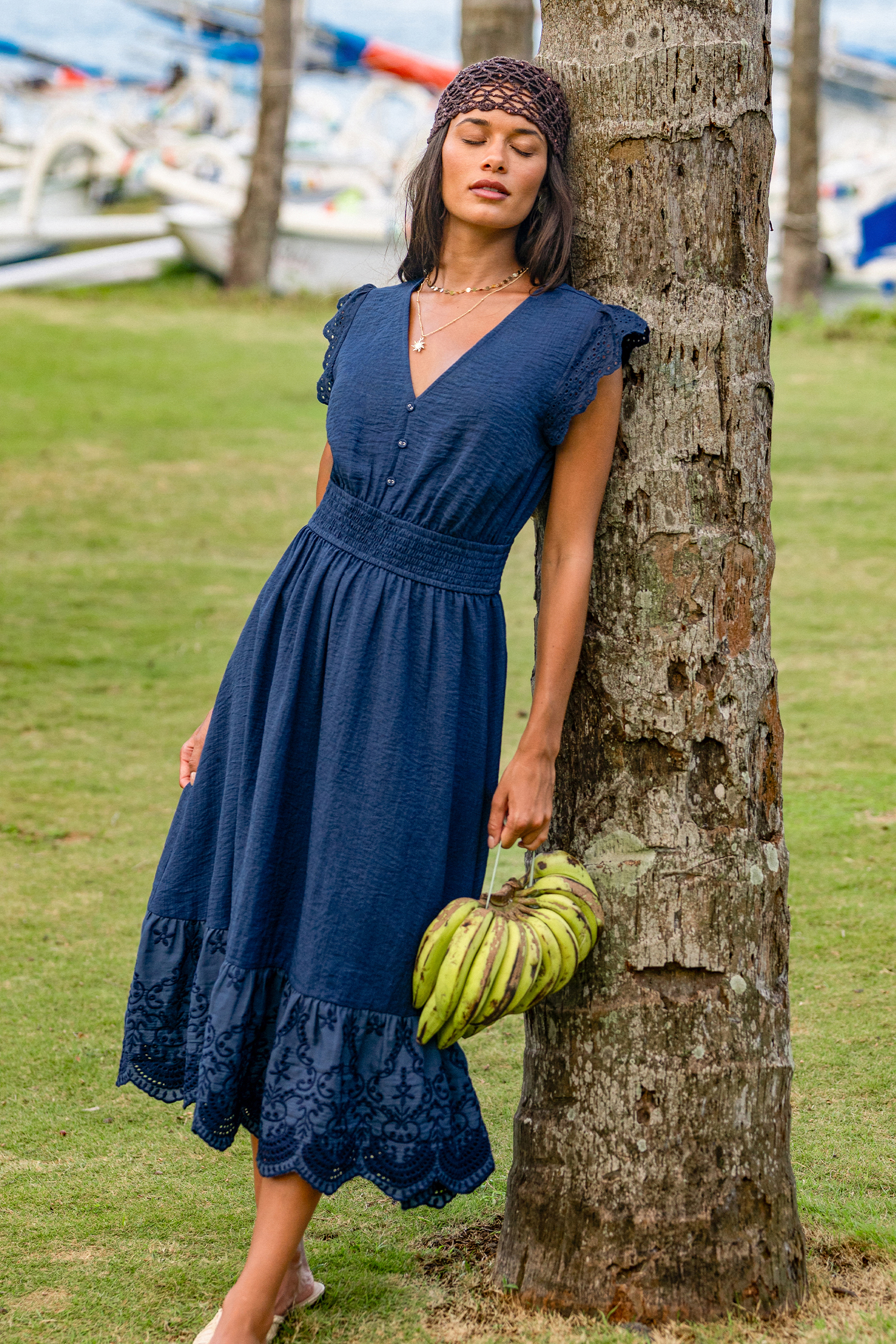 Apple of My Eye Blue Midi Dress