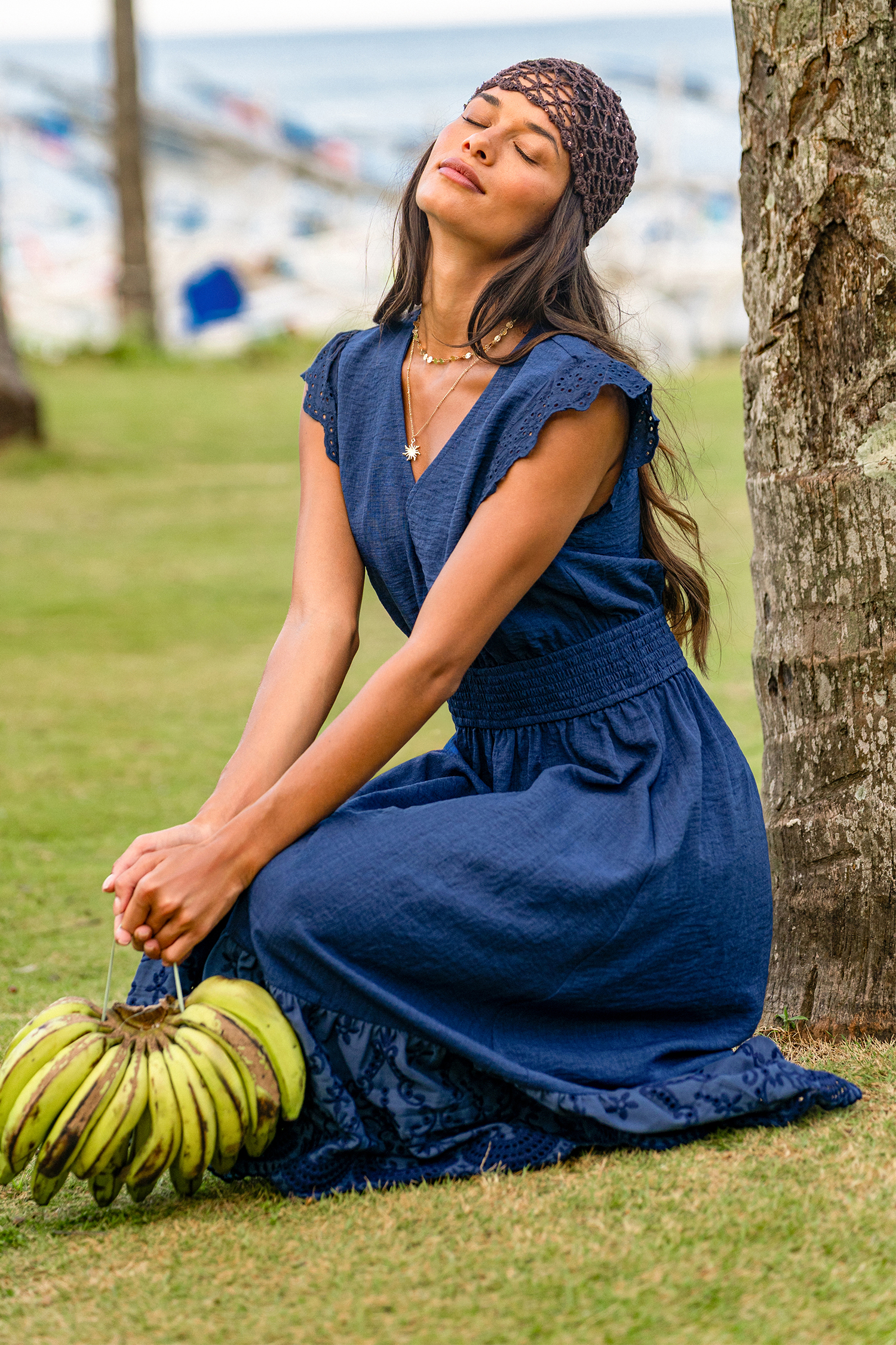 Apple of My Eye Blue Midi Dress